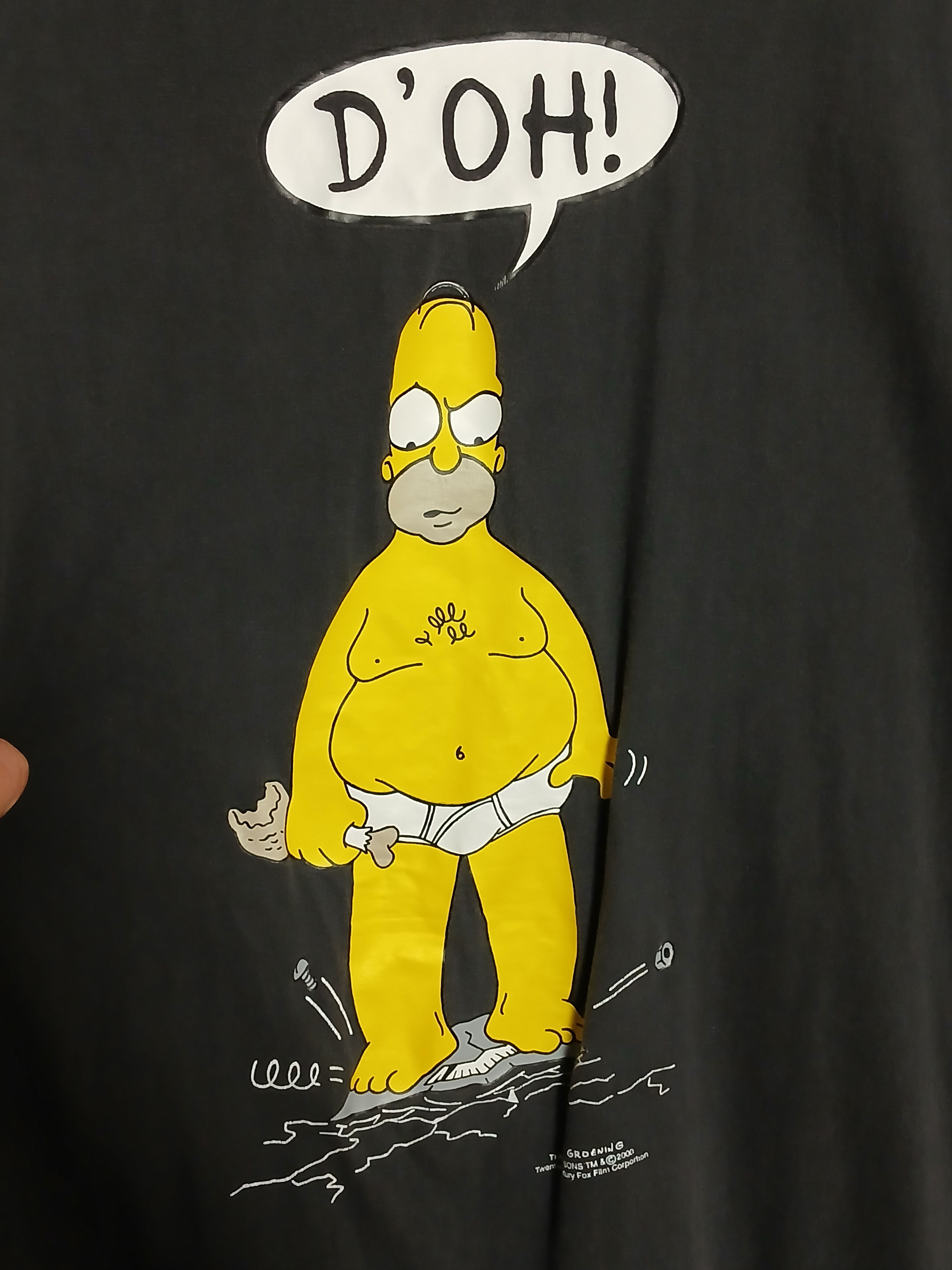 Cartoon Network × The Simpsons × Vintage Vintage 2000 The Simpsons Homer Simpson T-Shirt Size US L / EU 52-54 / 3 - 3 Thumbnail