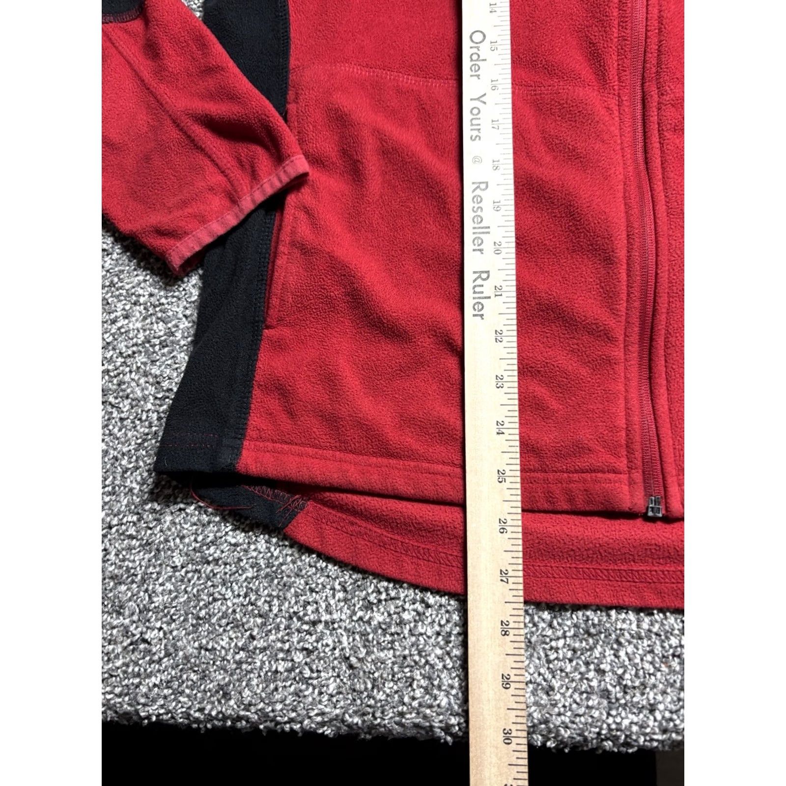 Vintage H-E-B Employee Fleece Jacket Red Full Zip Ukrop's Threads Large L Mens Shirt Jacket Size US L / EU 52-54 / 3 - 7 Thumbnail