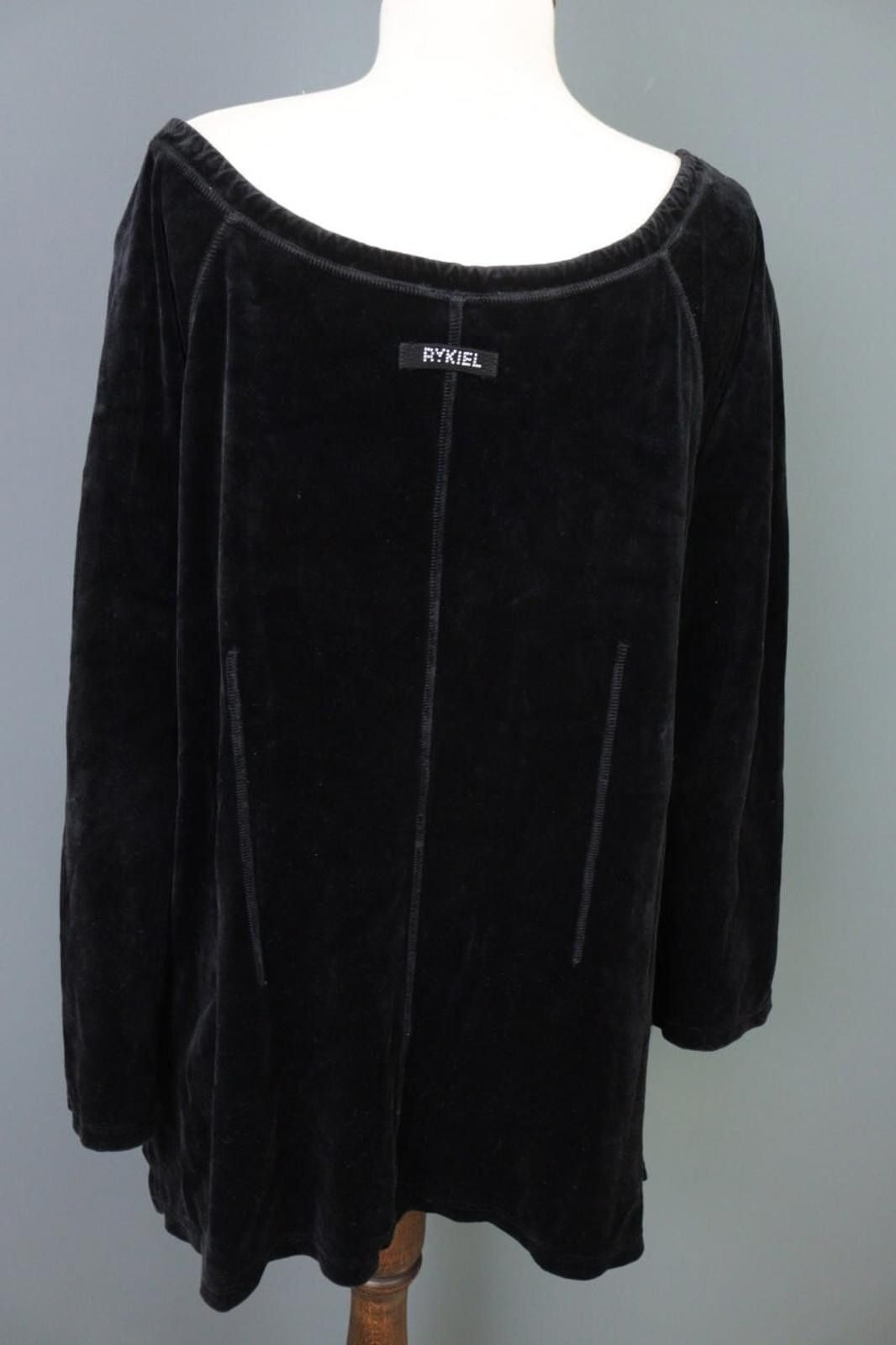 Sonia Rykiel Vintage Sonia Rykiel Black Button A-Line Short Dress Size XL Size XL / US 12-14 / IT 48-50 - 12 Thumbnail