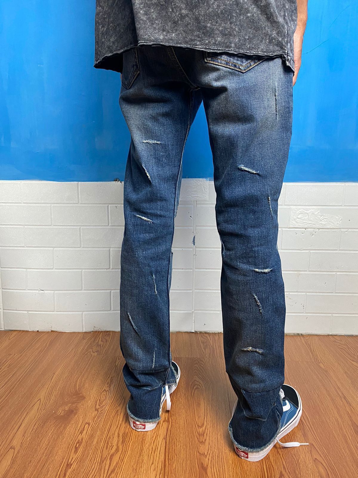 Maison Margiela Maison Margiela Cut Out Washed Denim Size US 30 / EU 46 - 2 Thumbnail