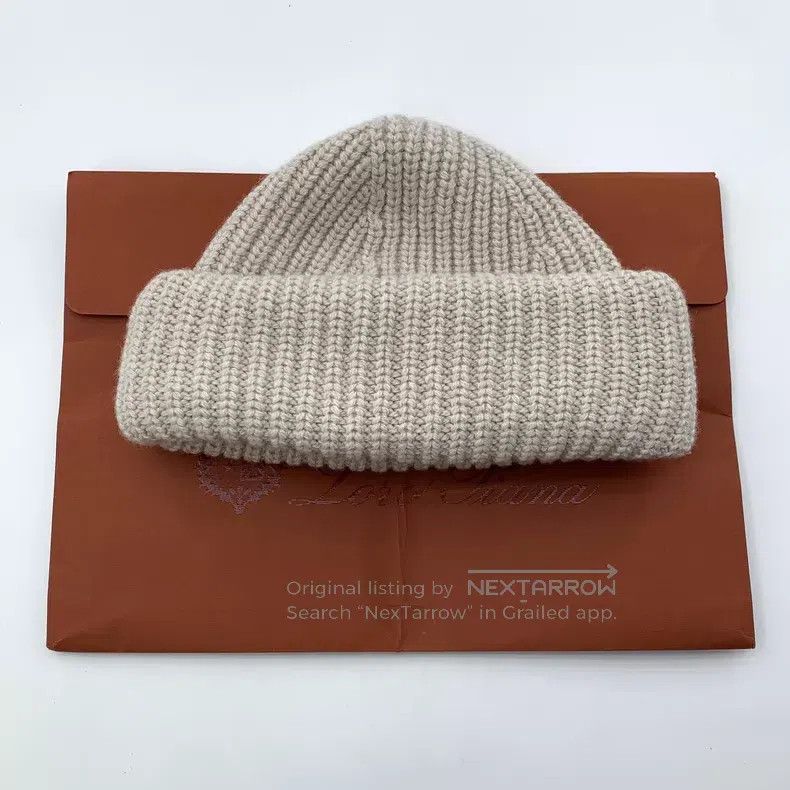 Loro Piana Loro Piana size M Khaki Cashmere Knit Beanie Size ONE SIZE - 9 Thumbnail