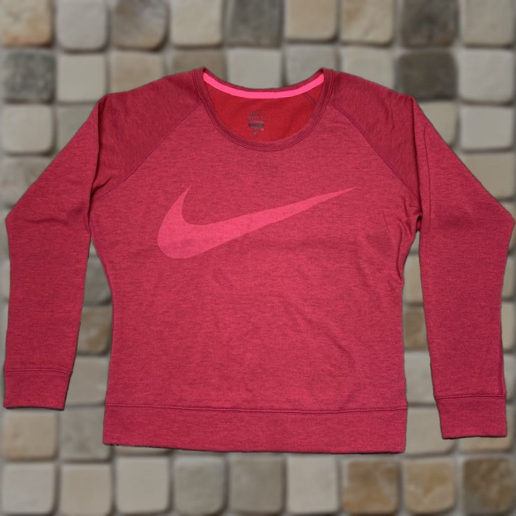 Nike Nike Dri-Fit Sweatshirt Women's Red Size Small Adult Women Nike Dri-Fit Sweatshirt Red Small Women Size S / US 4 / IT 40 - 1 Thumbnail