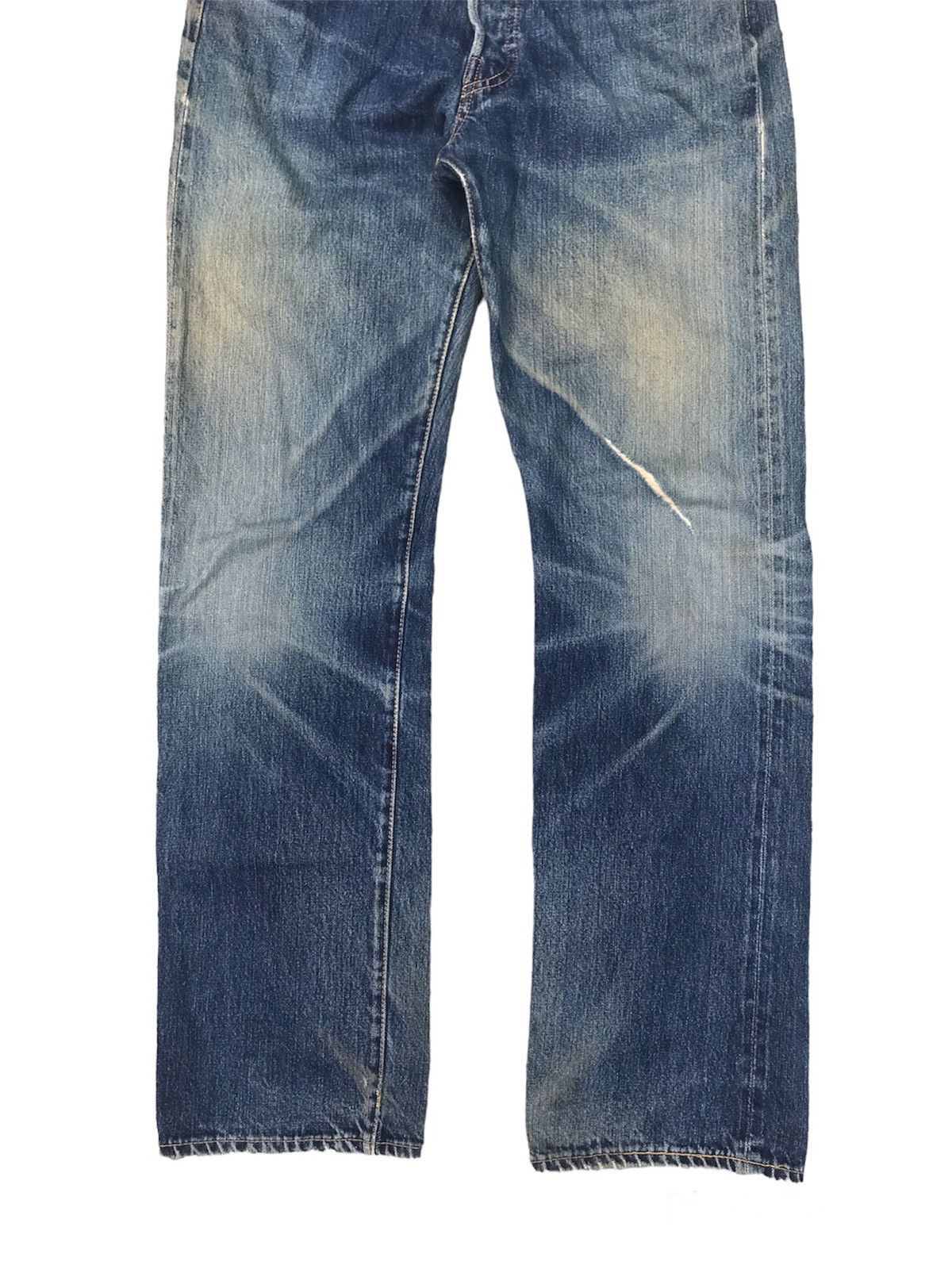 Levi's Vintage Clothing 501XX Big E LVC Laurel Leaf Donut Button Denim Size US 30 / EU 46 - 6 Thumbnail