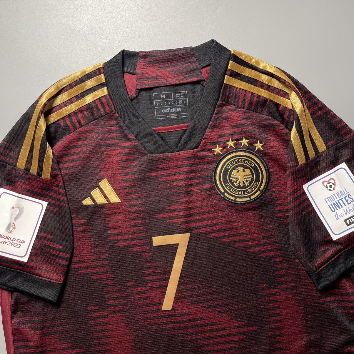 Adidas GERMANY ADIDAS 2022 WORLD CUP SOCCER AWAY JERSEY #7 HAVERTZ Size US M / EU 48-50 / 2 - 4 Thumbnail