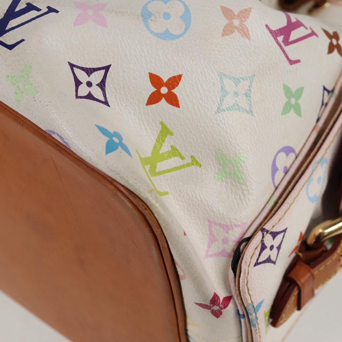Louis Vuitton LOUIS VUITTON Monogram Multicolor Petit Noe Bag White M42229 Size ONE SIZE - 16 Thumbnail