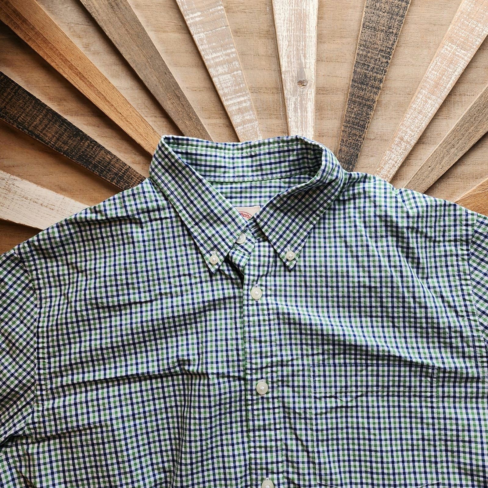 Brooks Brothers Brooks Brothers L Men's Gingham Plaid LS Shirt Green Size US L / EU 52-54 / 3 - 1 Thumbnail