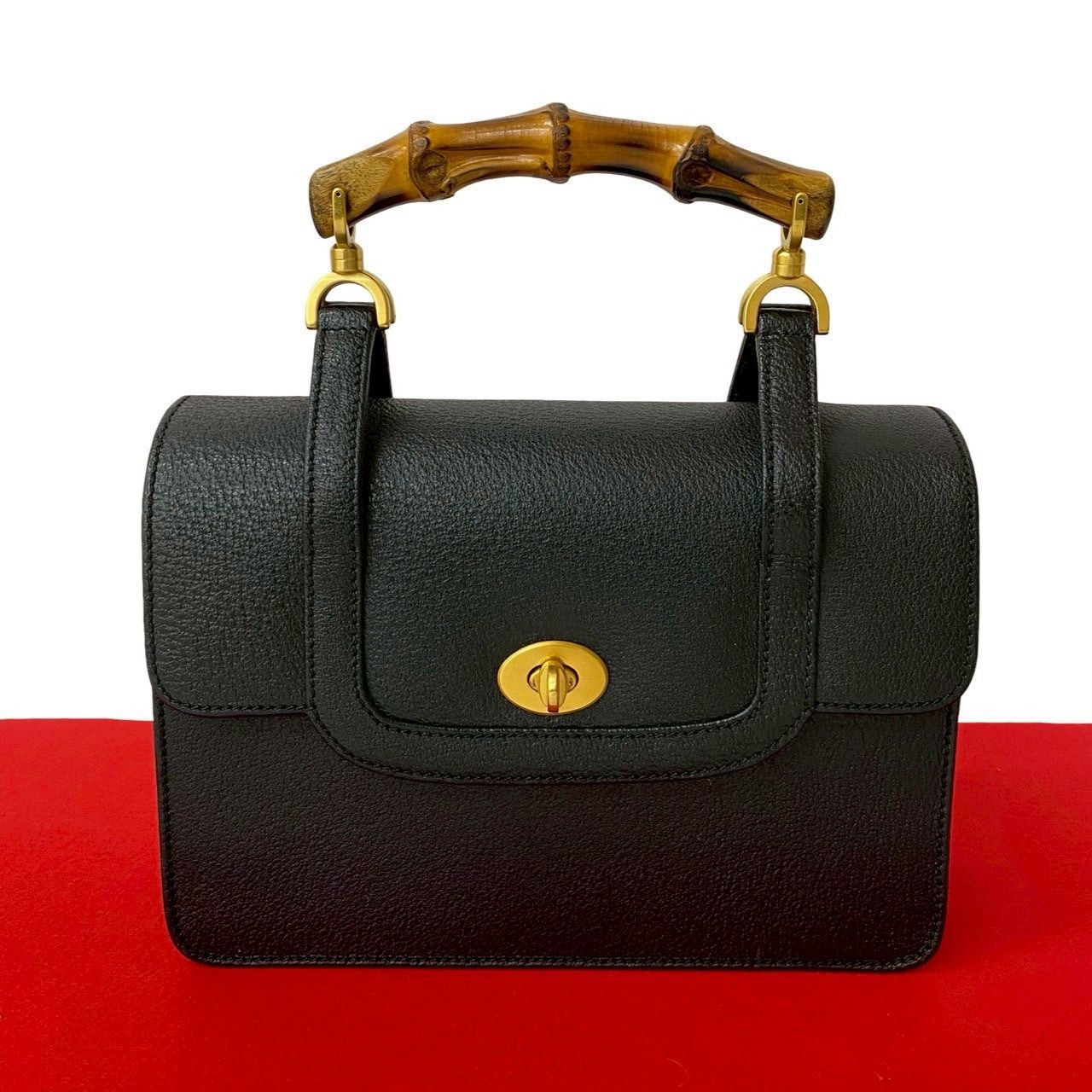 Gucci Gucci Handbag Black Leather Size ONE SIZE - 1 Thumbnail
