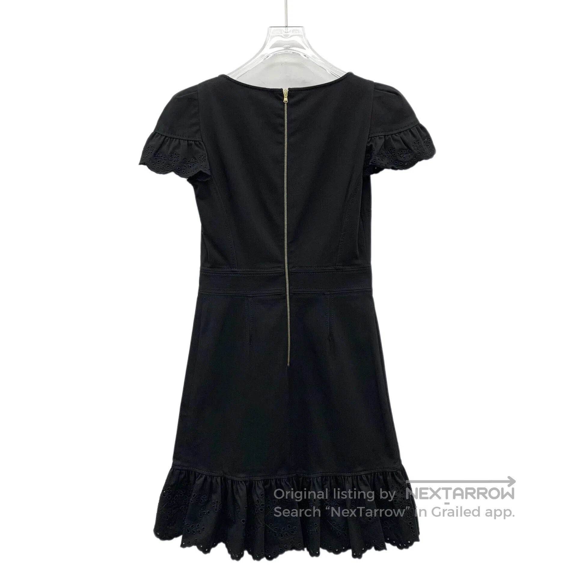 Valentino Valentino Black lace design cotton round neck short sleeve Size XS / US 0-2 / IT 36-38 - 2 Thumbnail