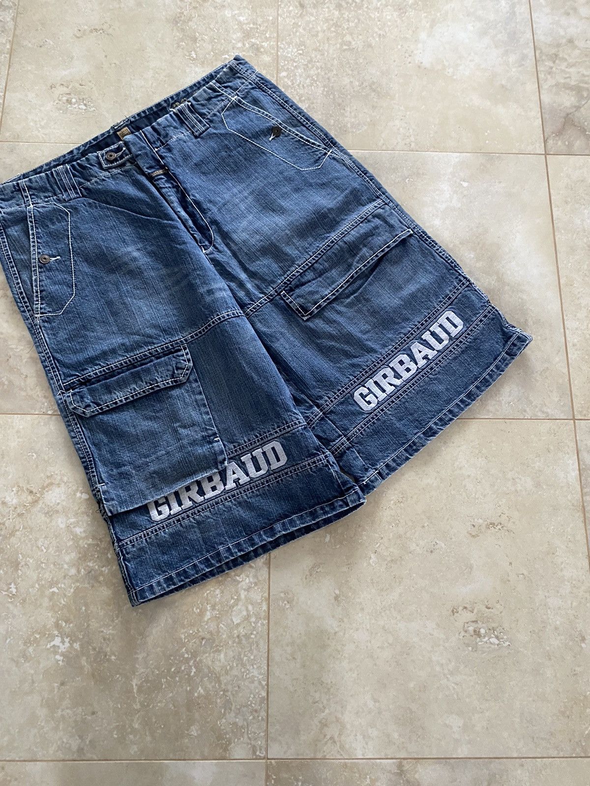 Marithe + Francois Girbaud Vintage Crazy Denim Marithe Francois Girbaud Baggy Shorts Size US 38 / EU 54 - 5 Thumbnail