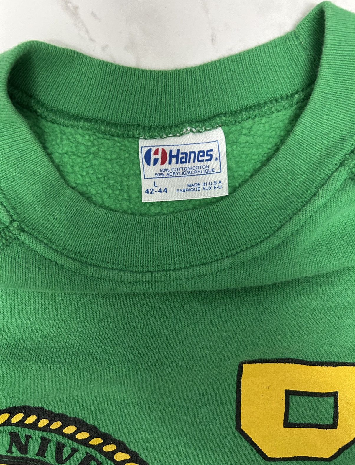 Hanes VINTAGE BAYLOR UNIVERSITY SWEATSHIRT 80s Size US L / EU 52-54 / 3 - 4 Thumbnail