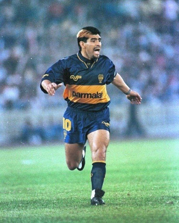Vintage Boca Junior Home 1994 Maradona#10 Soccer Jersey Size US L / EU 52-54 / 3 - 12 Thumbnail