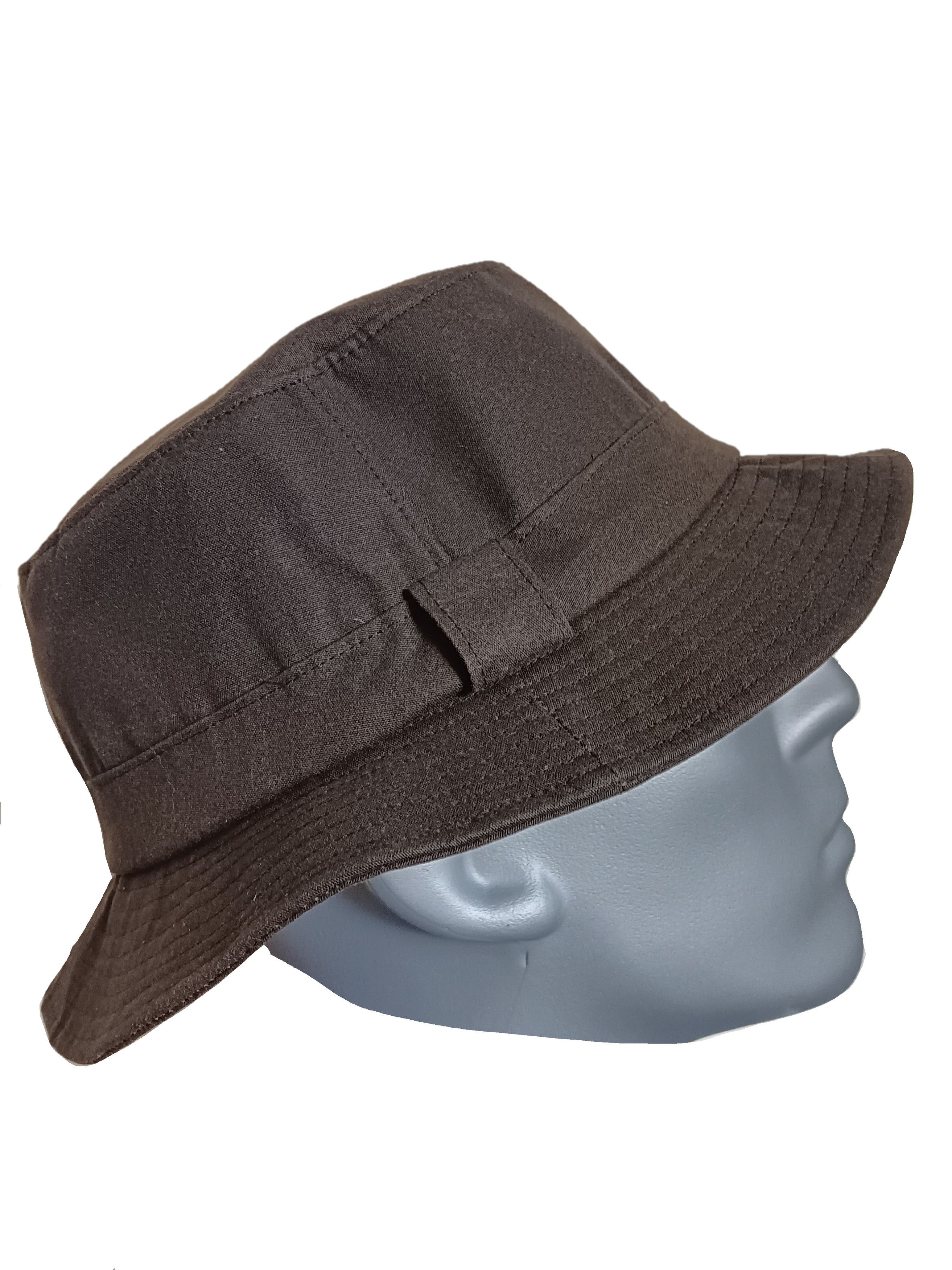 Other LARGE sz HARTSIDE Waxed Cotton Bush Hat HS71 - Dark Olive Size ONE SIZE - 7 Thumbnail