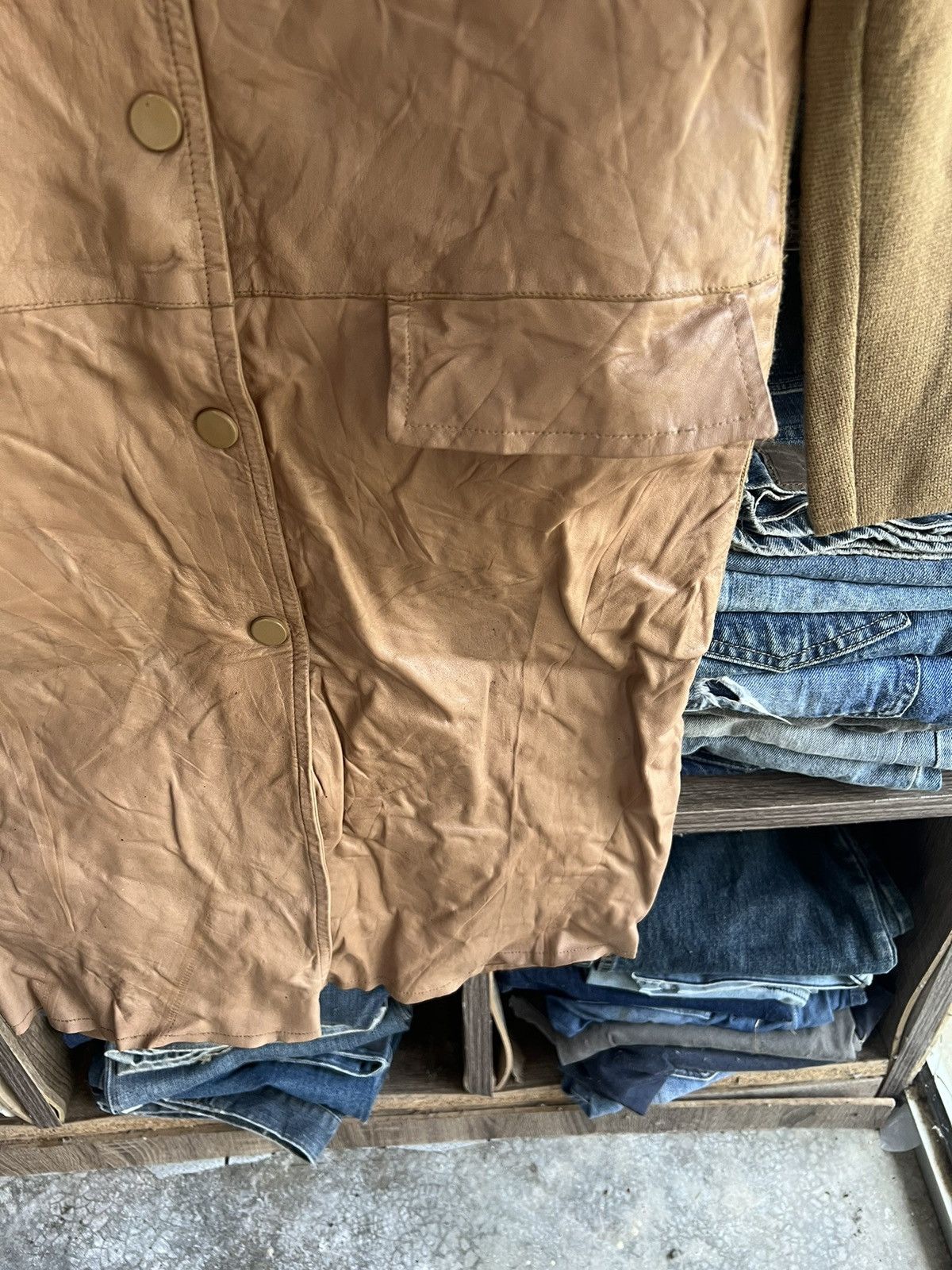 MAX&Co. 🔥Made in Italy Max & Co. Tricot Goat Leather Jacket Size S / US 4 / IT 40 - 8 Thumbnail