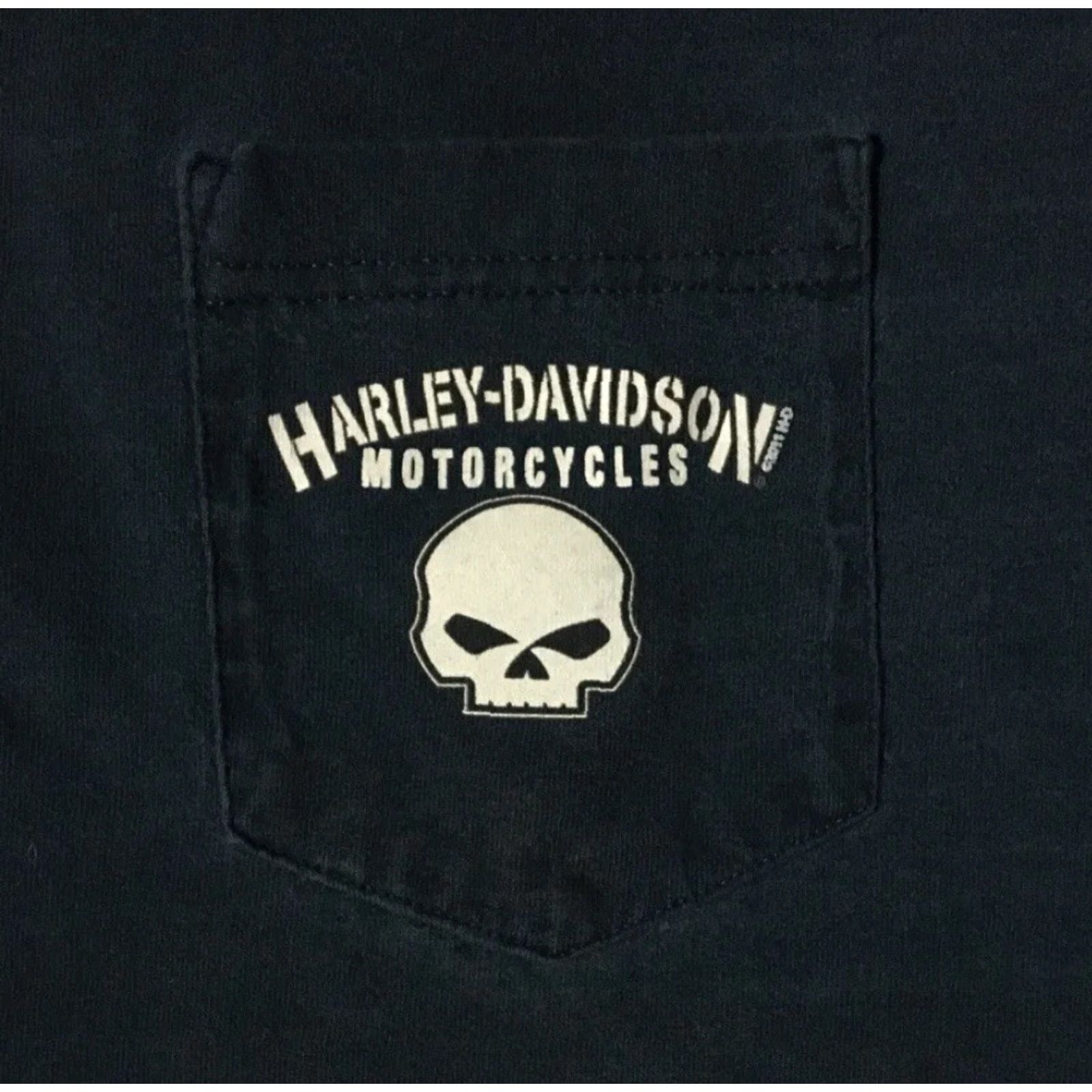 Harley Davidson VINTAGE Harley-Davidson Shirt Mens L Arizona Faded Ghost Skull Blue Cotton Graphic Tee 90s Biker Punk Grunge Casual Size US L / EU 52-54 / 3 - 4 Thumbnail
