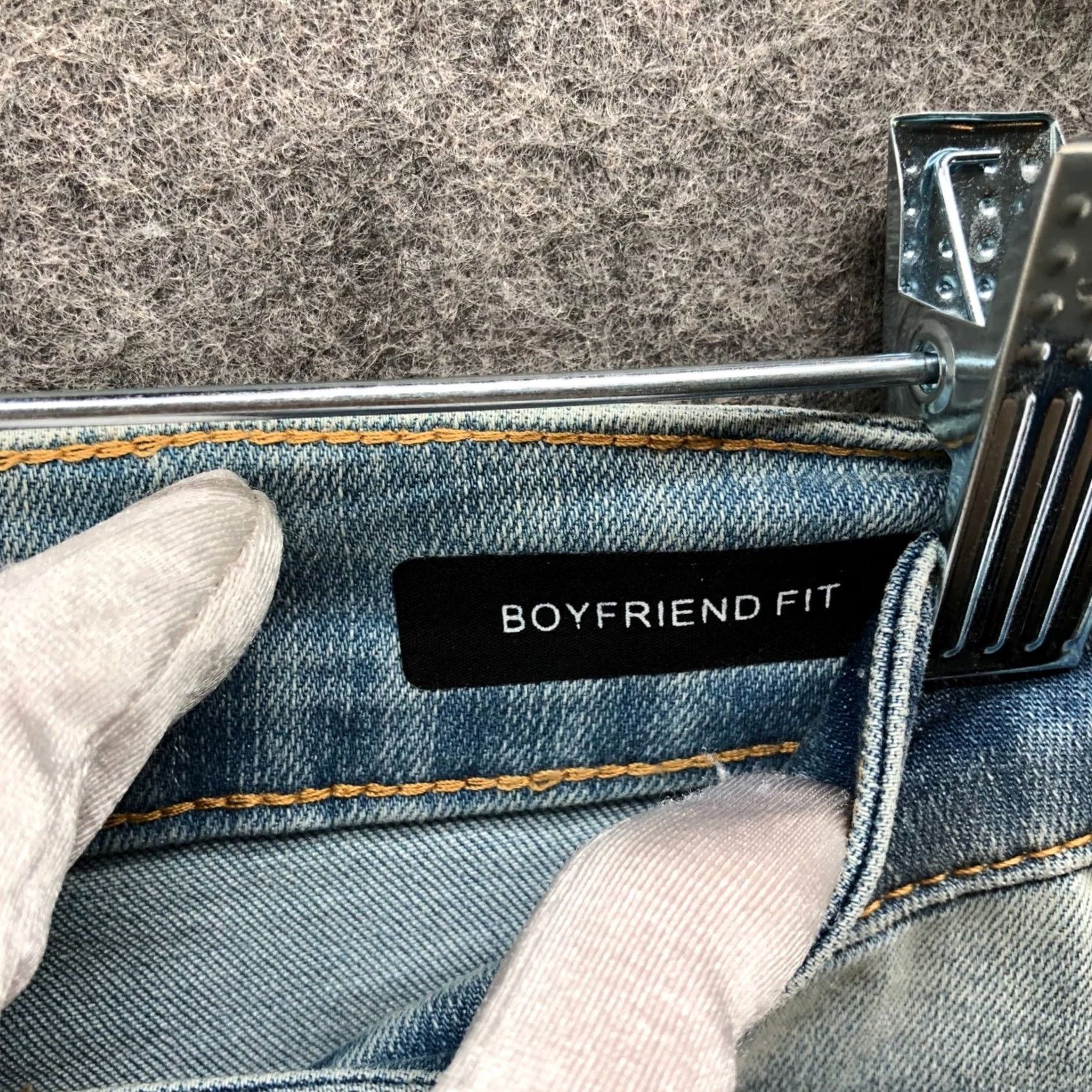 Vintage Judy Blue Boyfriend Fit Jeans Womens 1/25 Light Wash Stretch Blue Low Rise Denim 5-Pocket Design Jeans Womens Size 25" / US 0 / IT 36 - 6 Thumbnail