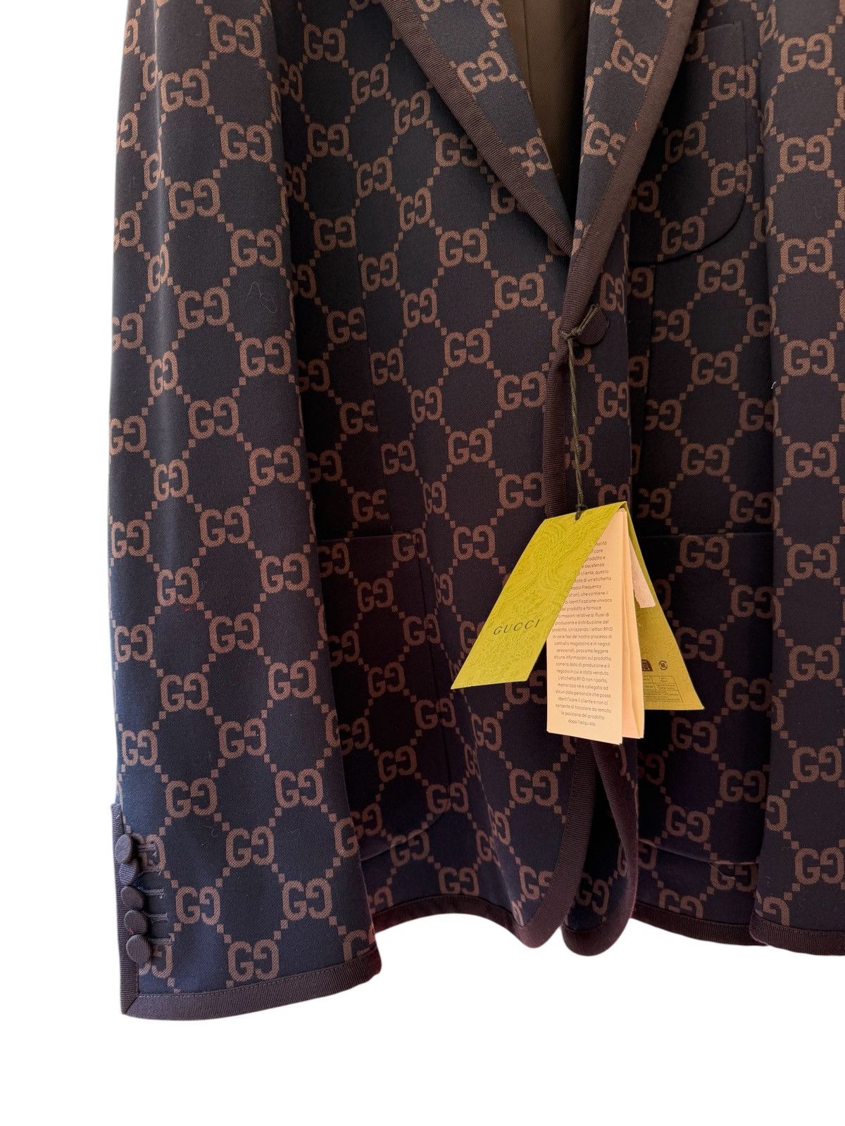 Gucci Gucci GG Jacquard Monogram Blazer Jacket Size US L / EU 52-54 / 3 - 4 Thumbnail