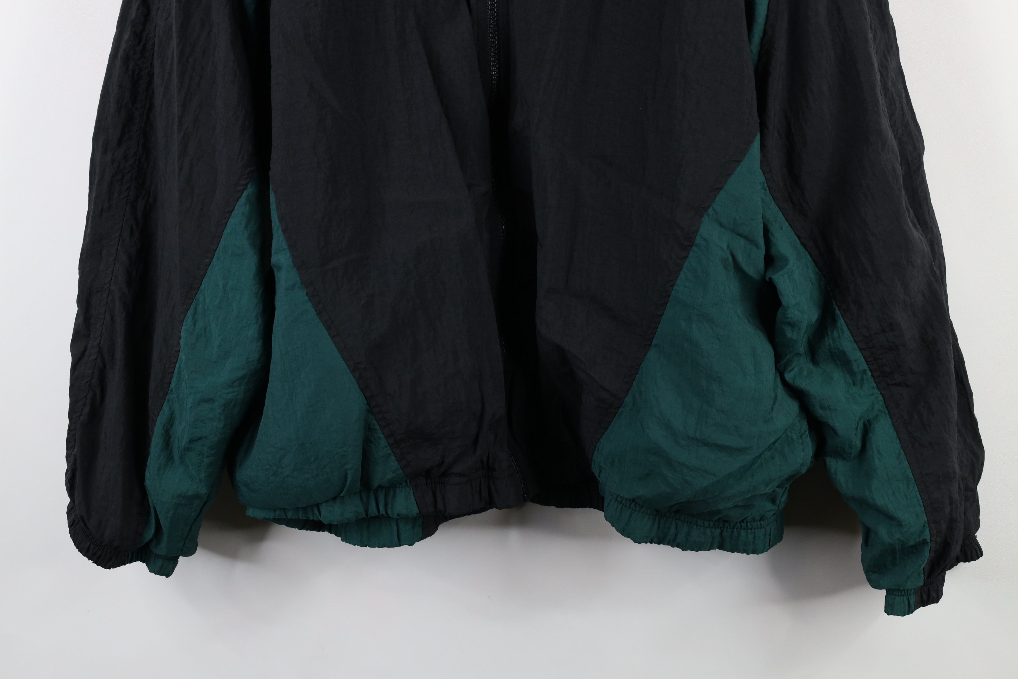 Nike × Vintage Vintage 90s Nike Scott Mini Swoosh Lined Windbreaker Jacket Size US L / EU 52-54 / 3 - 3 Thumbnail