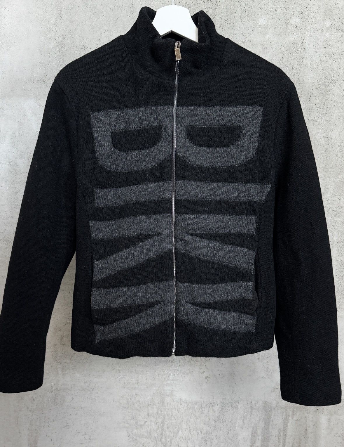 Dirk Bikkembergs Dirk Bikkembergs wool ribcage jacket AW98 Size US M / EU 48-50 / 2 - 1 Thumbnail