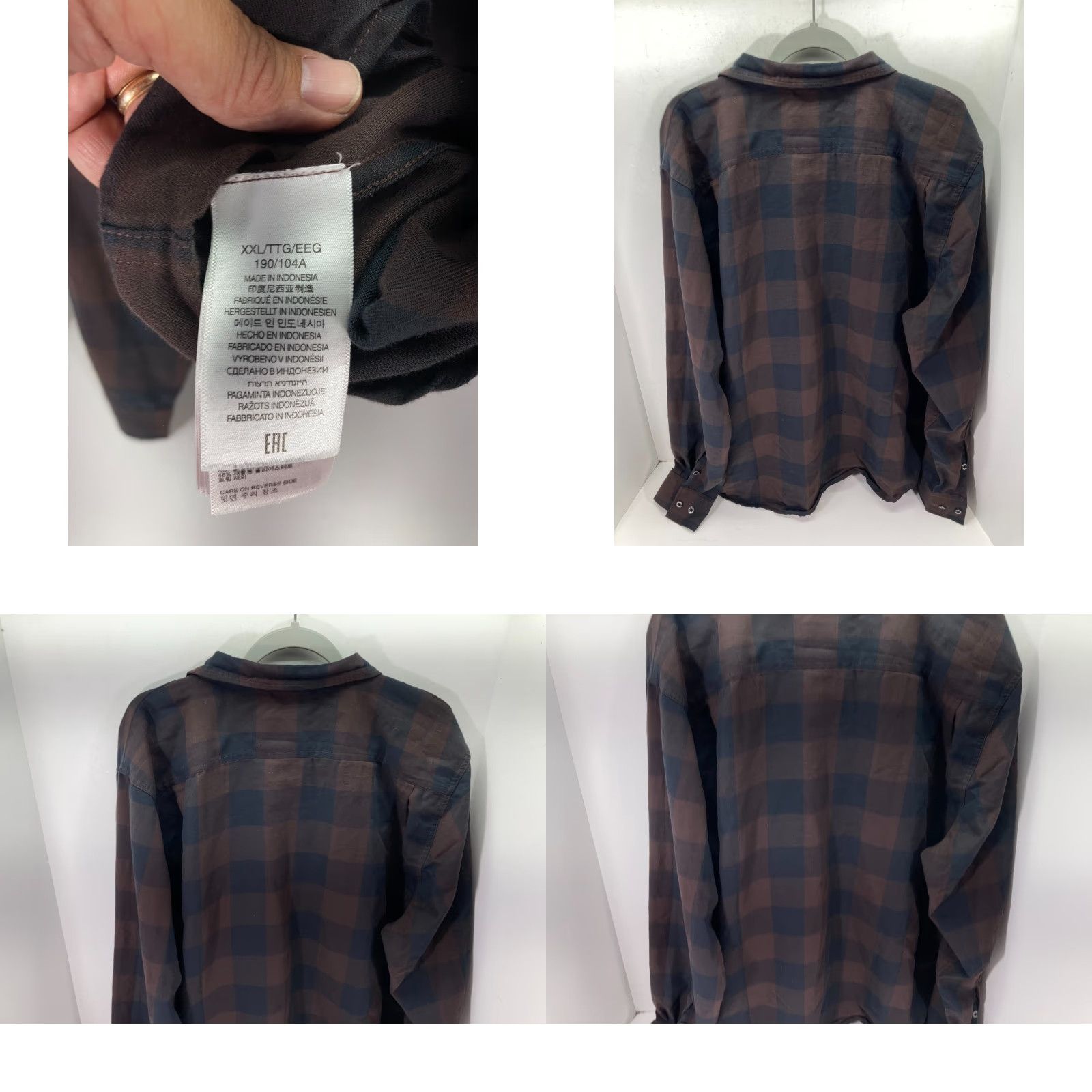 Marmot Marmot Mountain Works Flannel Button Up Pocket Shirt Mens XXL Brown Black Plaid Size US XXL / EU 58 / 5 - 8 Thumbnail