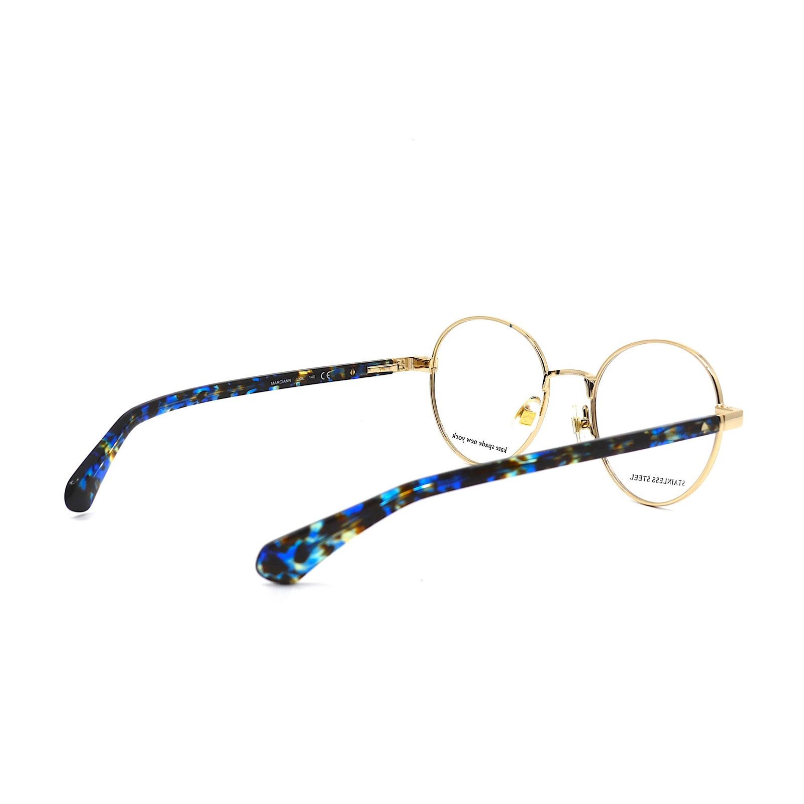 Kate Spade NEW KATE SPADE MARCIANN LKS BLUE GOLD EYEGLASSES FRAME Size ONE SIZE - 9 Thumbnail