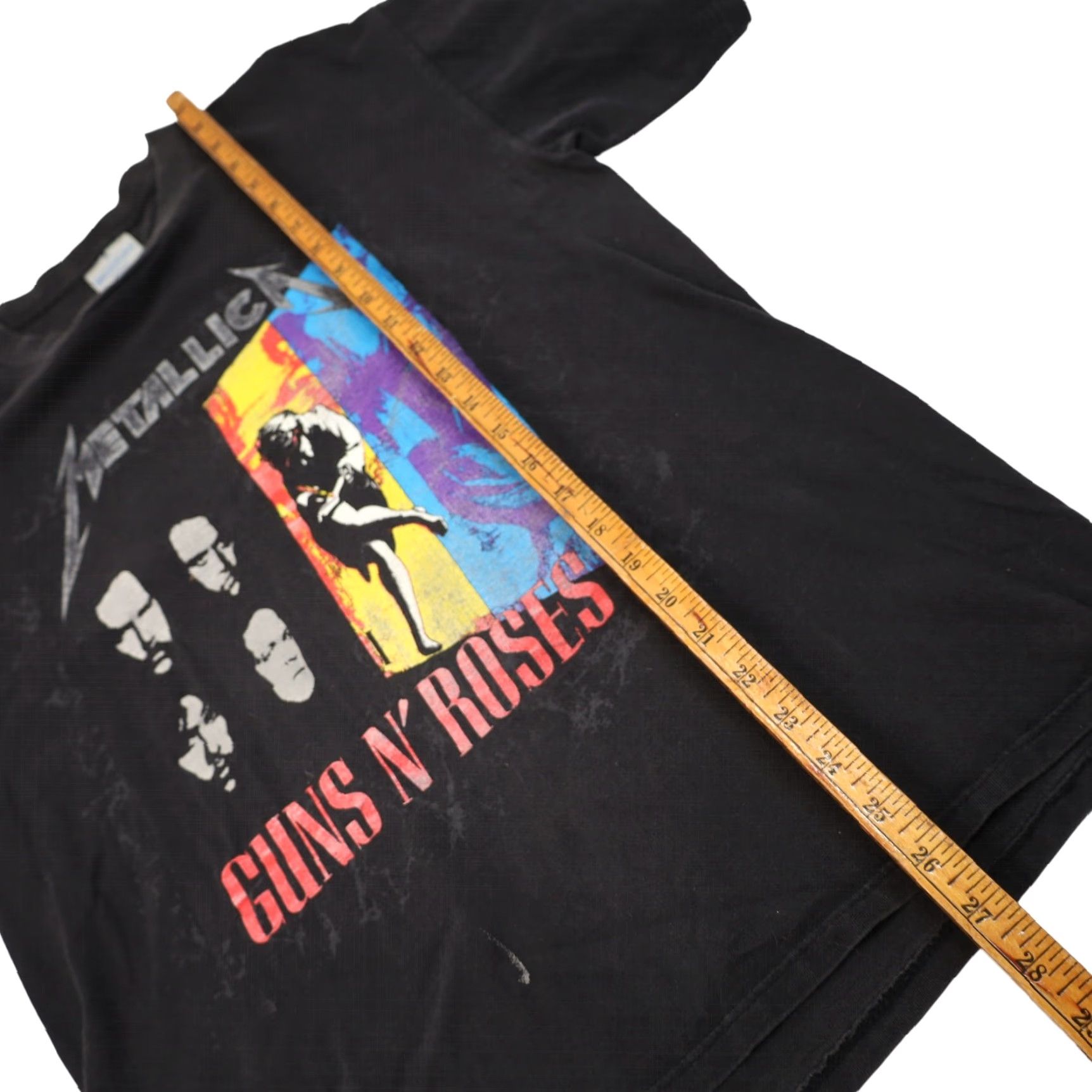 Vintage VINTAGE Metallica & Guns N' Roses Graphic Tour T Shirt Brockum Black L Mens 1992 Size US L / EU 52-54 / 3 - 7 Thumbnail