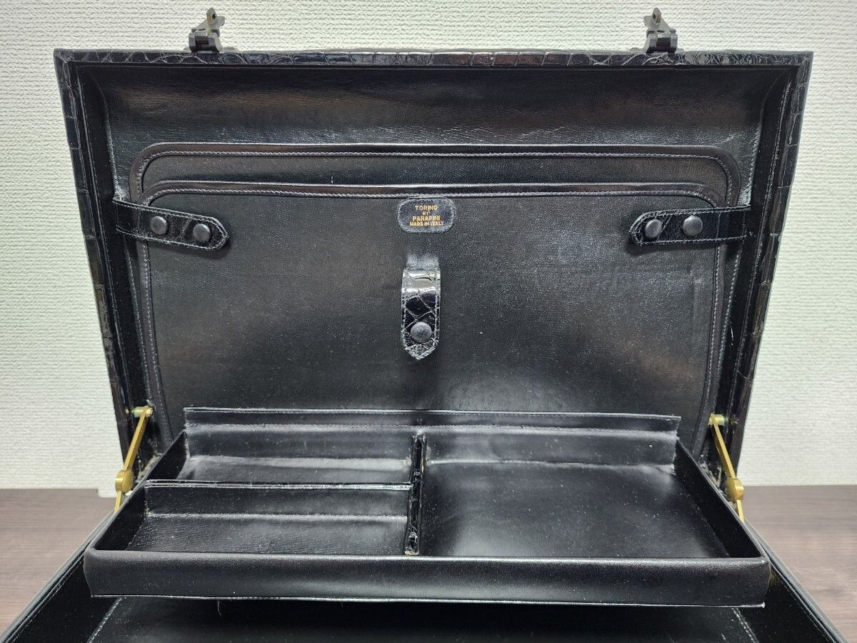 Testoni NEW €22000 CROCODILE SKIN LEATHER ATTACHE CASE BRIEFCASE BAG Size ONE SIZE - 4 Thumbnail