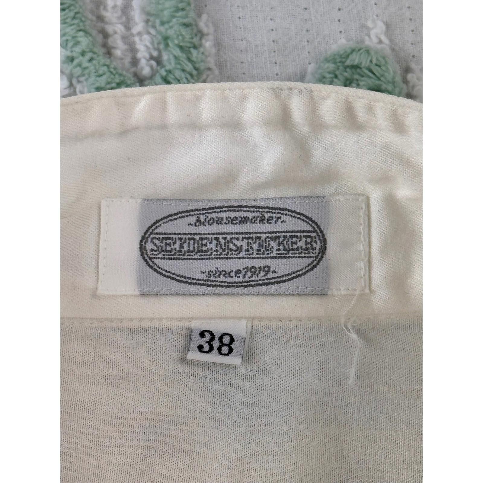 Other Seidensticker vtg Women White Lace Trim Embroidered 38 Size L / US 10 / IT 46 - 9 Thumbnail