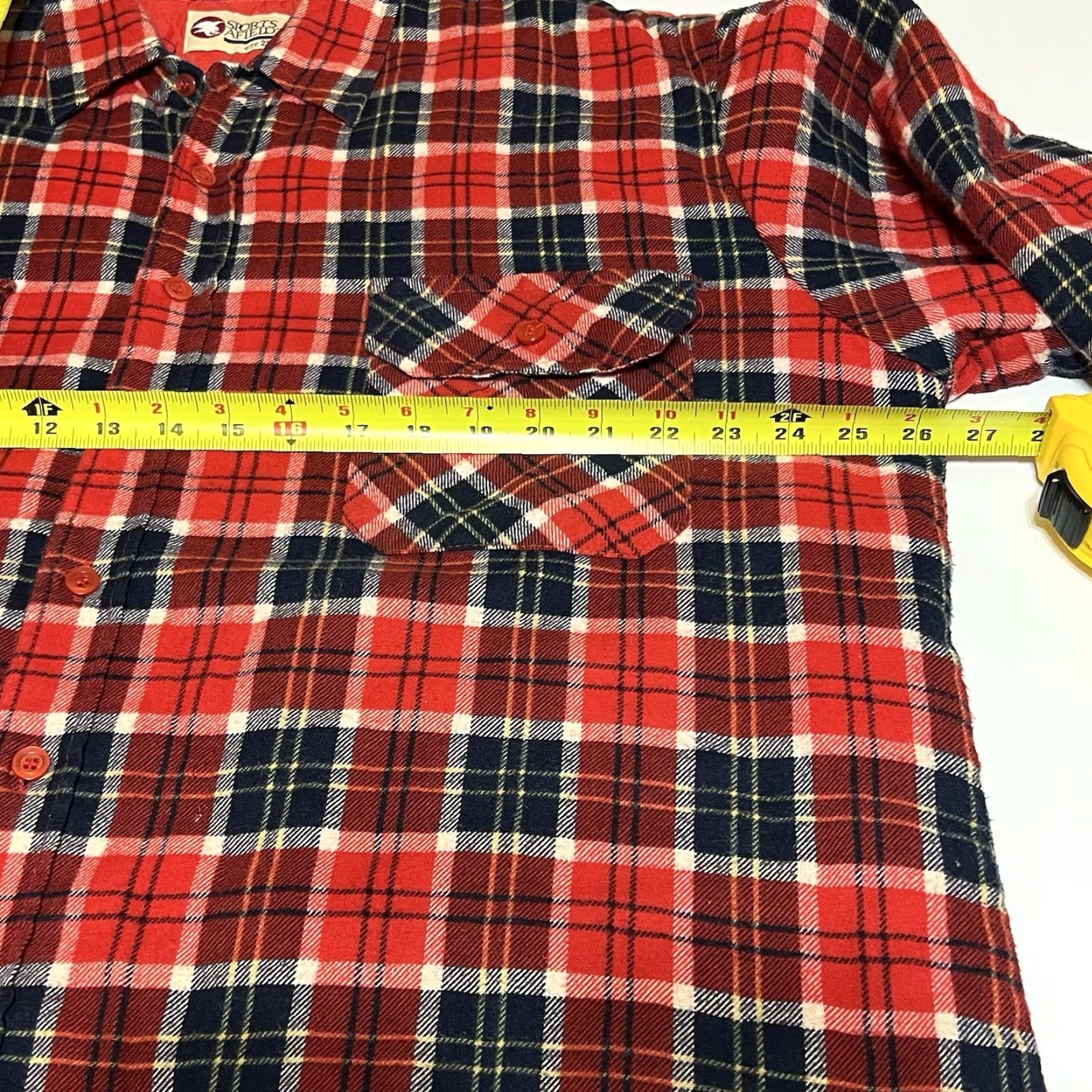 Vintage VINTAGE Sports Afield Quilted Flannel Plaid Shirt Jacket Men XXL Red Lined Size US XXL / EU 58 / 5 - 6 Thumbnail