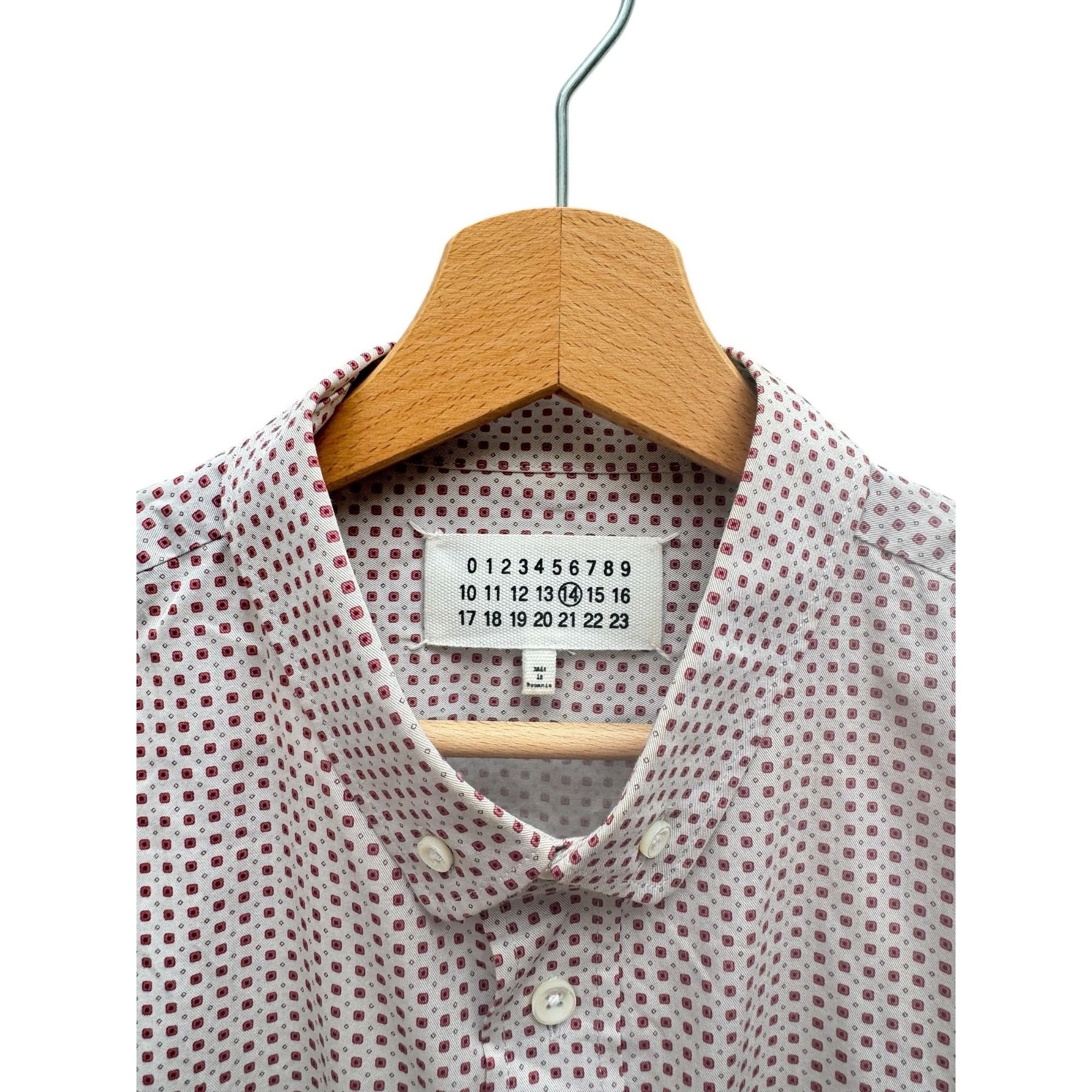 Maison Margiela Fall/Winter 2012 Red Micro-Pattern Shirt Size US M / EU 48-50 / 2 - 4 Thumbnail