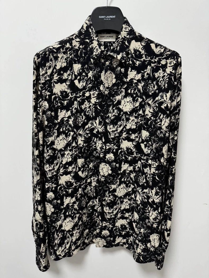 Saint Laurent Paris Saint Laurent Floral Silk Shirt for Women- DMC Size US M / EU 48-50 / 2 - 1 Thumbnail
