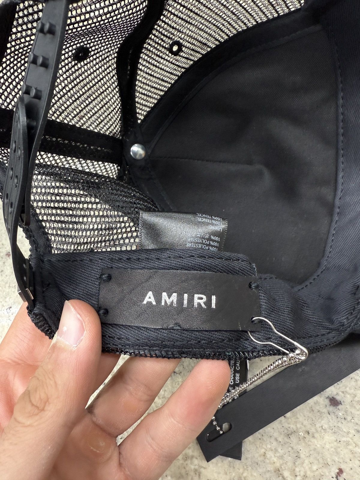 Amiri Amiri Beverly Hills Black Trucker Hat Size ONE SIZE - 6 Thumbnail