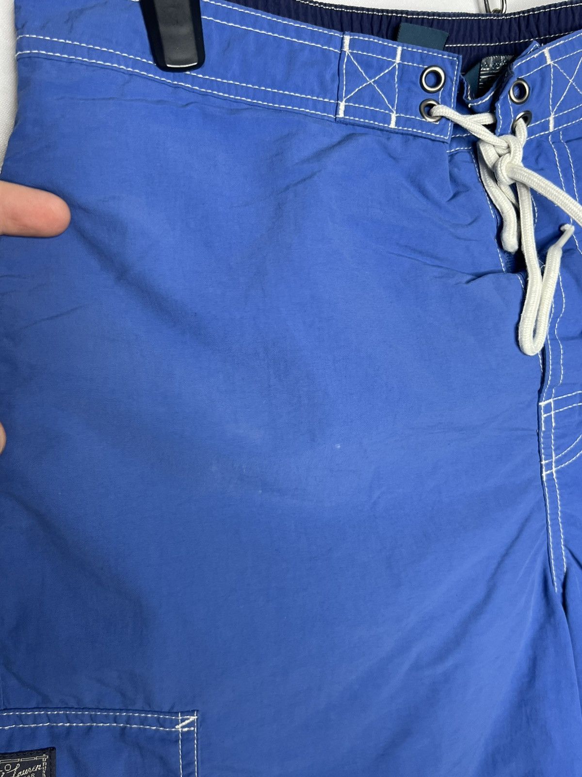 Polo Ralph Lauren Vintage Polo Ralph Lauren Swimwear Nylon Shorts Blue Size US 34 / EU 50 - 8 Thumbnail