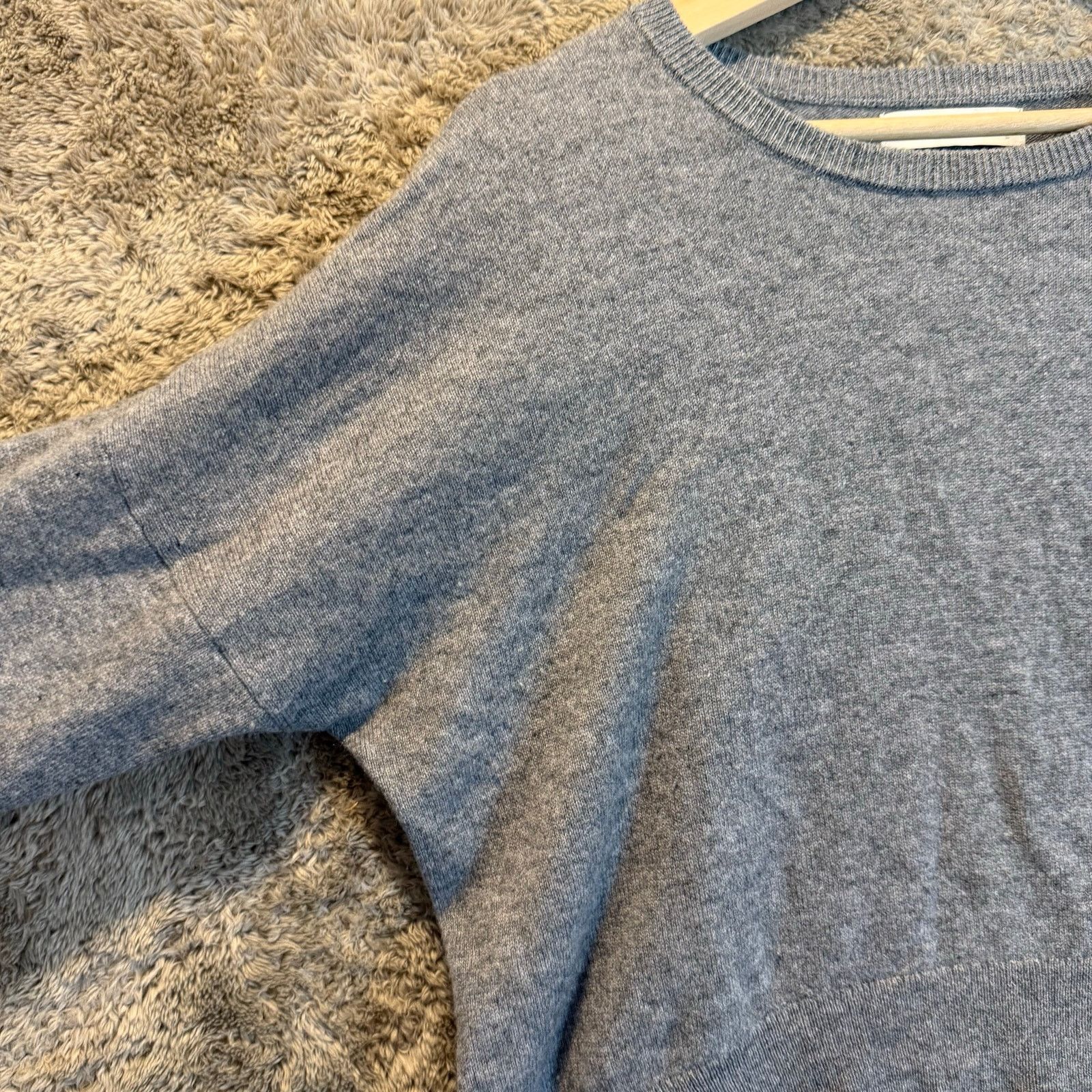 Other Grana Gray Mongolian Cashmere Crop Sweater L Large Size L / US 10 / IT 46 - 3 Thumbnail