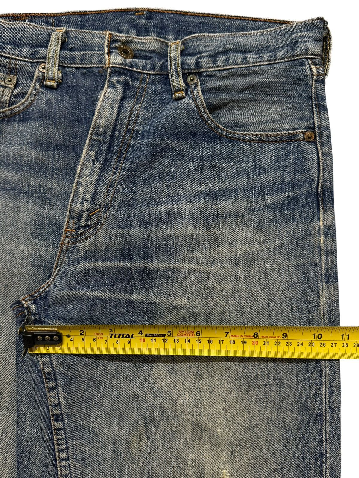 Levi's Vintage 90s Levis 502 Blue Faded Wash Distressed Regular Fit Size US 30 / EU 46 - 13 Thumbnail