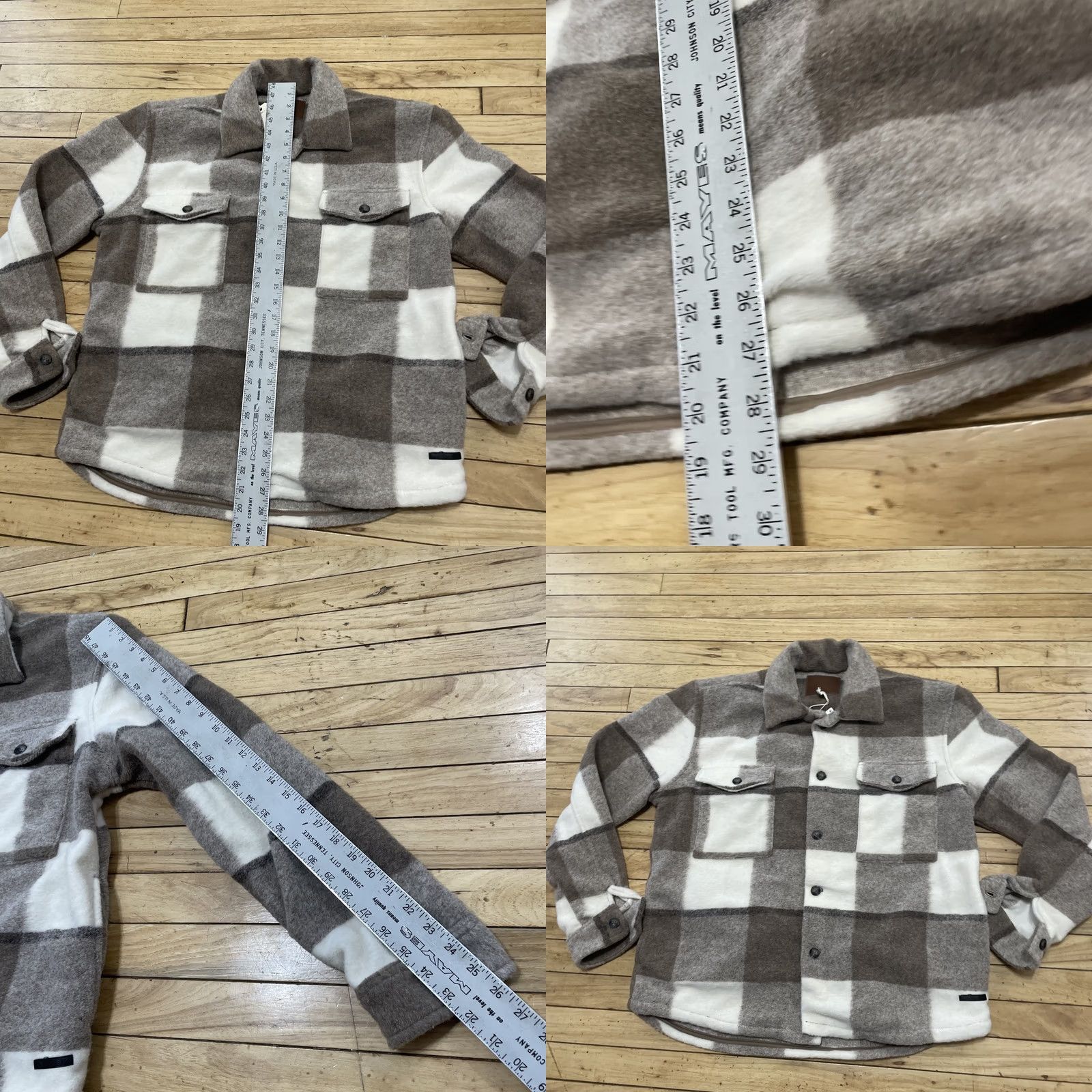 Vintage VINTAGE Civil Society Fleece Flannel Shacket Men XL Brown Plaid New Khaki NEW 0 Size US XL / EU 56 / 4 - 8 Thumbnail