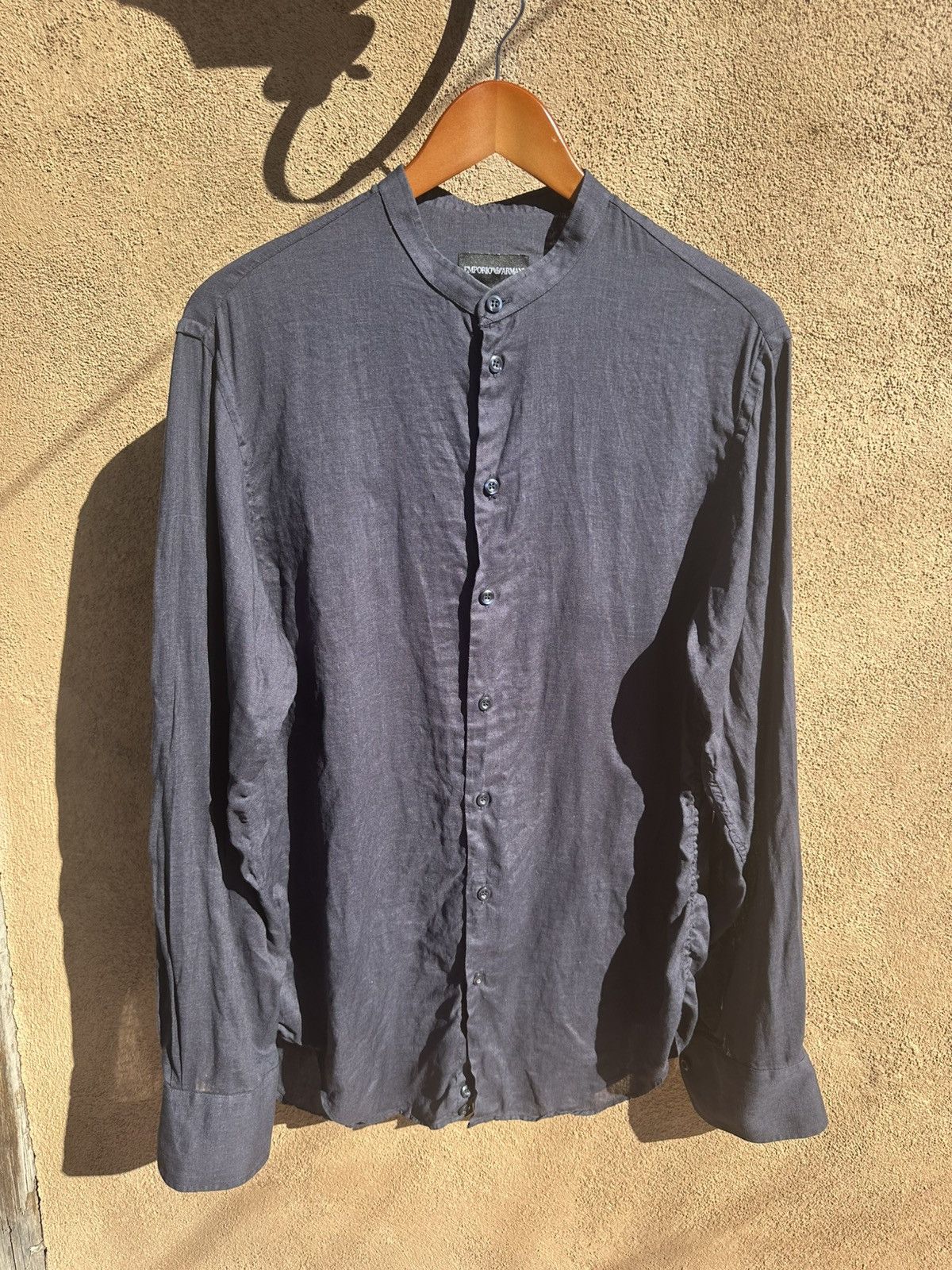 Emporio Armani Emporio Armani Button Up Dress Shirt Size US M / EU 48-50 / 2 - 1 Thumbnail