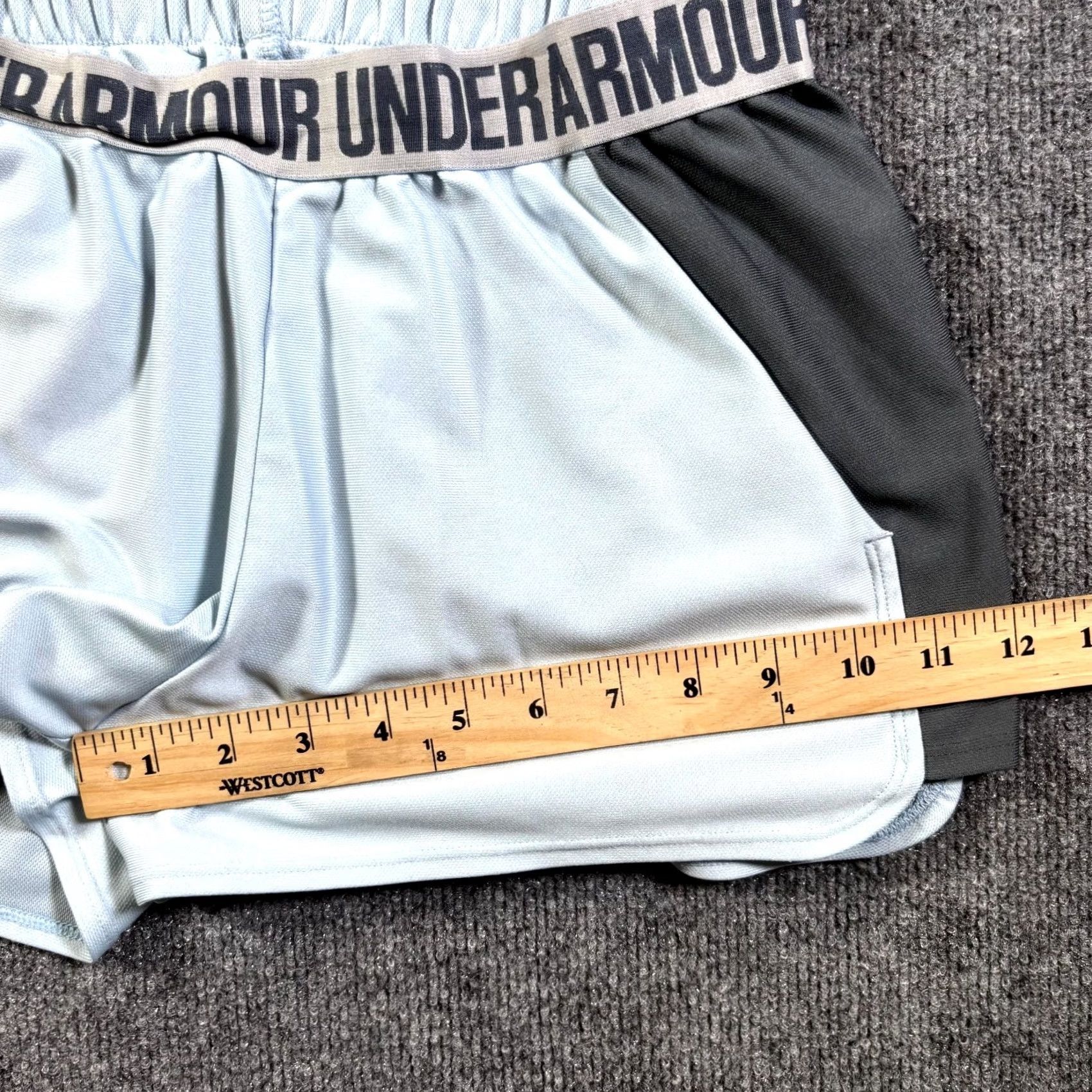 Under Armour Under Armour Athletic Shorts Women's M Blue Performance Workout Gym Sports Size 32" / US 10 / IT 46 - 6 Thumbnail