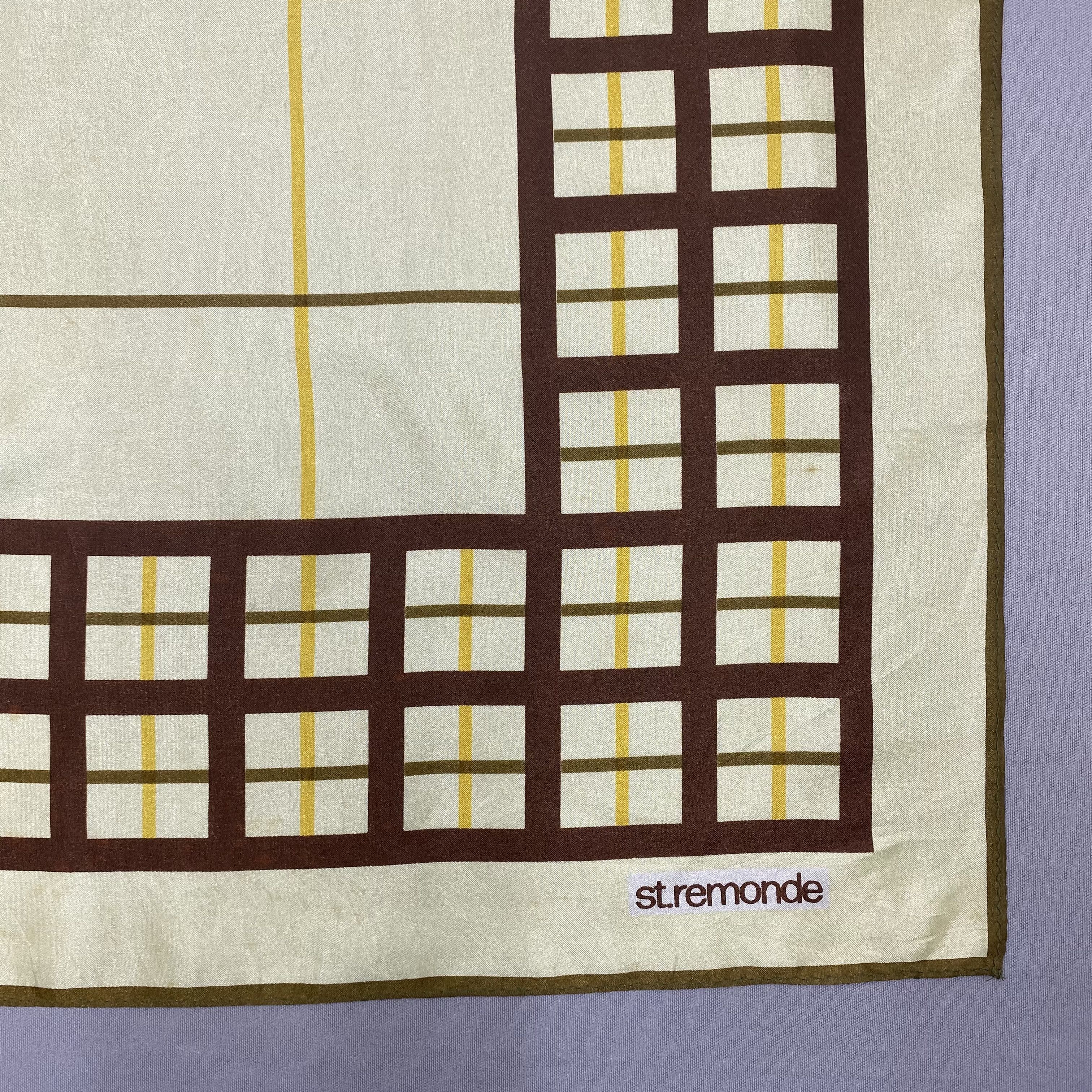 Japanese Brand Vintage St Remonde SILK Scarf Twill Stole Wraps Scarves Size ONE SIZE - 5 Thumbnail
