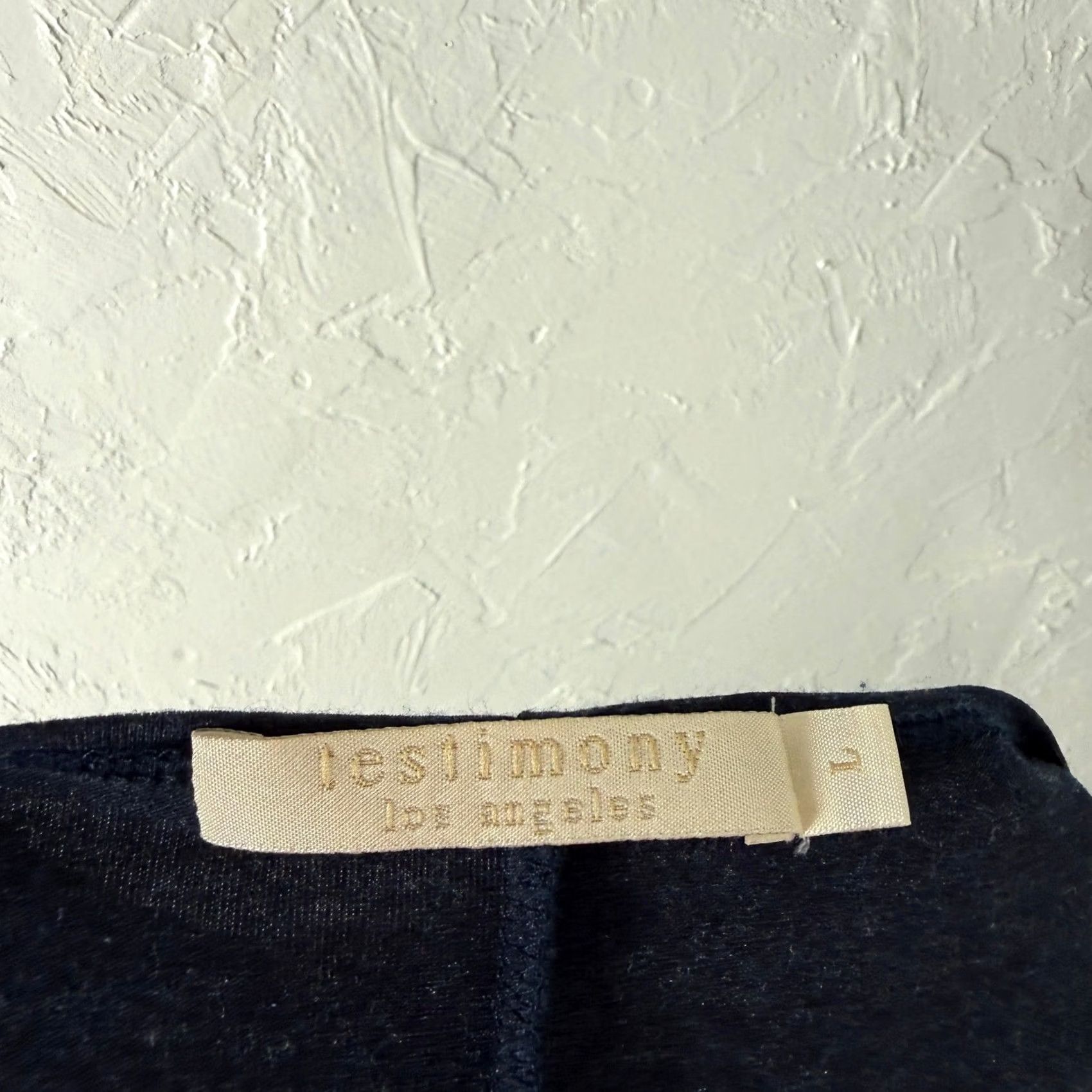 Vintage Testimony Los Angeles Women's Dress Shirt? No, Boho Cotton Navy Knee Length L Long Sleeve Casual Vintage? (Select best fit) Size L / US 10 / IT 46 - 6 Thumbnail