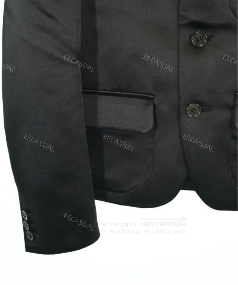 Comme des Garcons Comme Des Garcons Black Spiked Collar Glossy Jacket Size XS / US 0-2 / IT 36-38 - 5 Thumbnail