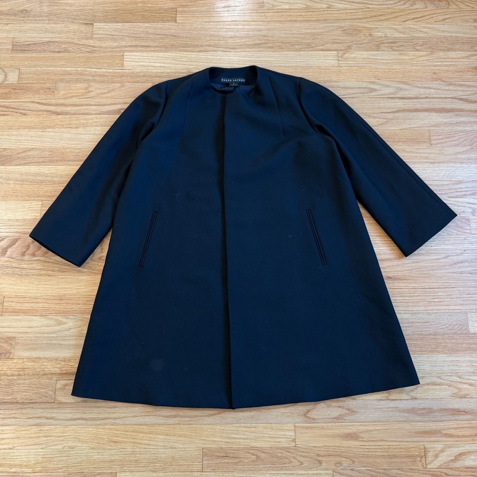 Ralph Lauren Black Label Ralph Lauren Black Label Wool Magnetic Collarless Overcoat Size M / US 6-8 / IT 42-44 - 1 Thumbnail