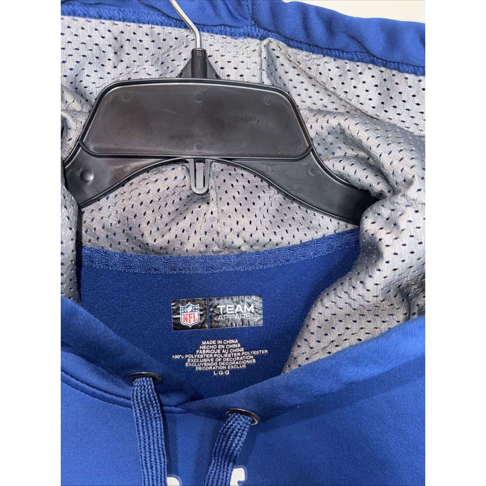 NFL Indianapolis Colts NFL Hoodie Sweatshirt Men’s Large Blue Size US L / EU 52-54 / 3 - 3 Thumbnail