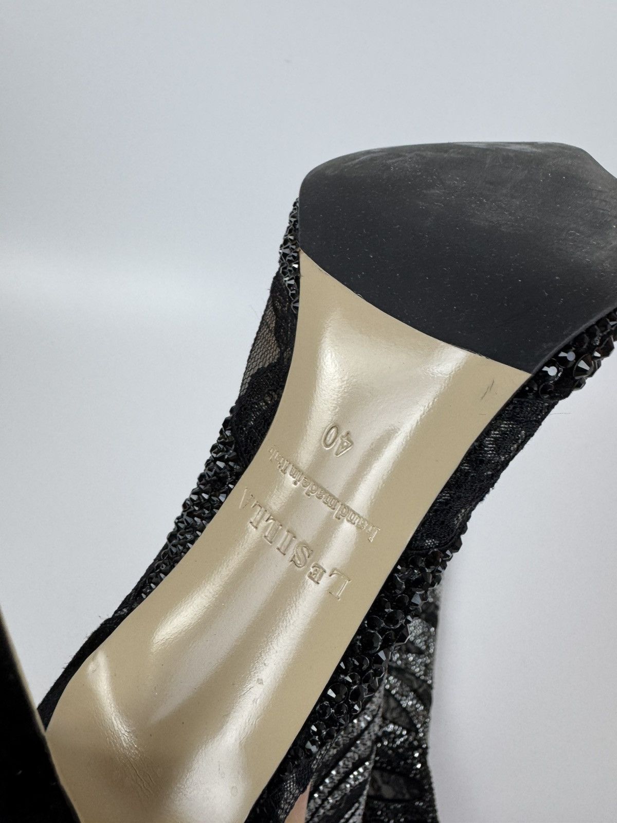 Le Silla LE SILLA Limited Edition HIGH Crystal Lace Black BOOTS 40 Size US 10 / IT 40 - 9 Thumbnail