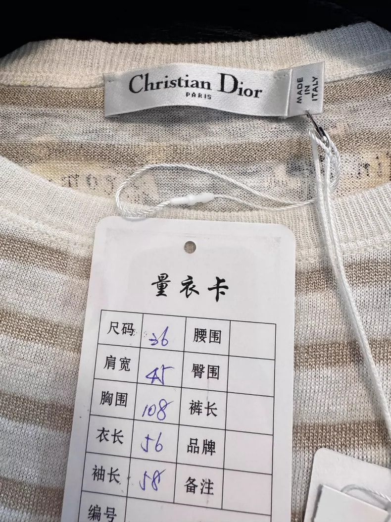 Dior Dior 25 early spring striped knitted top 2504-Nextarrow Size XS / US 0-2 / IT 36-38 - 3 Thumbnail