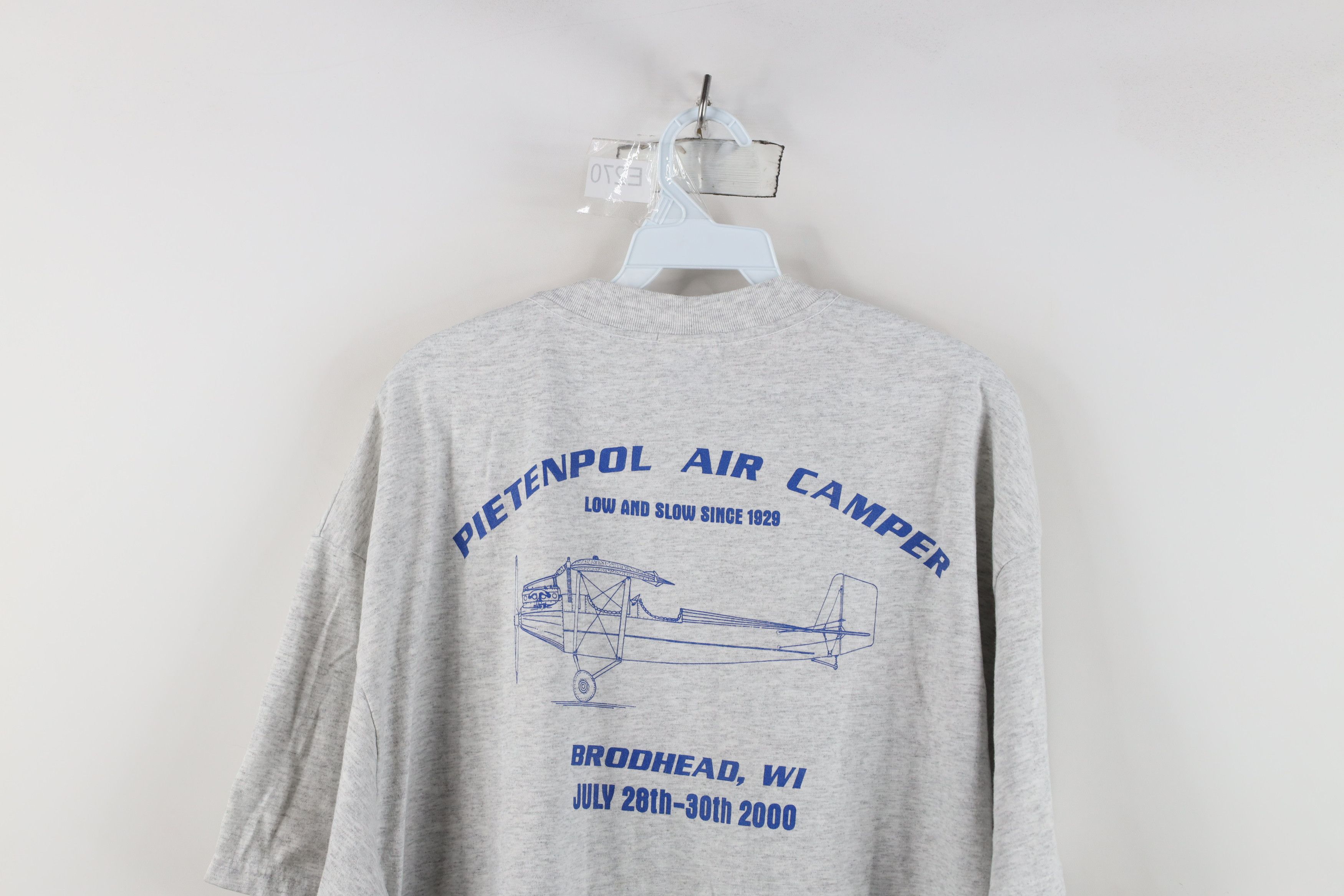 Vintage Vintage Y2K 2000 Pietenpol Air Camper Airplane T-Shirt Gray Size US XL / EU 56 / 4 - 14 Thumbnail
