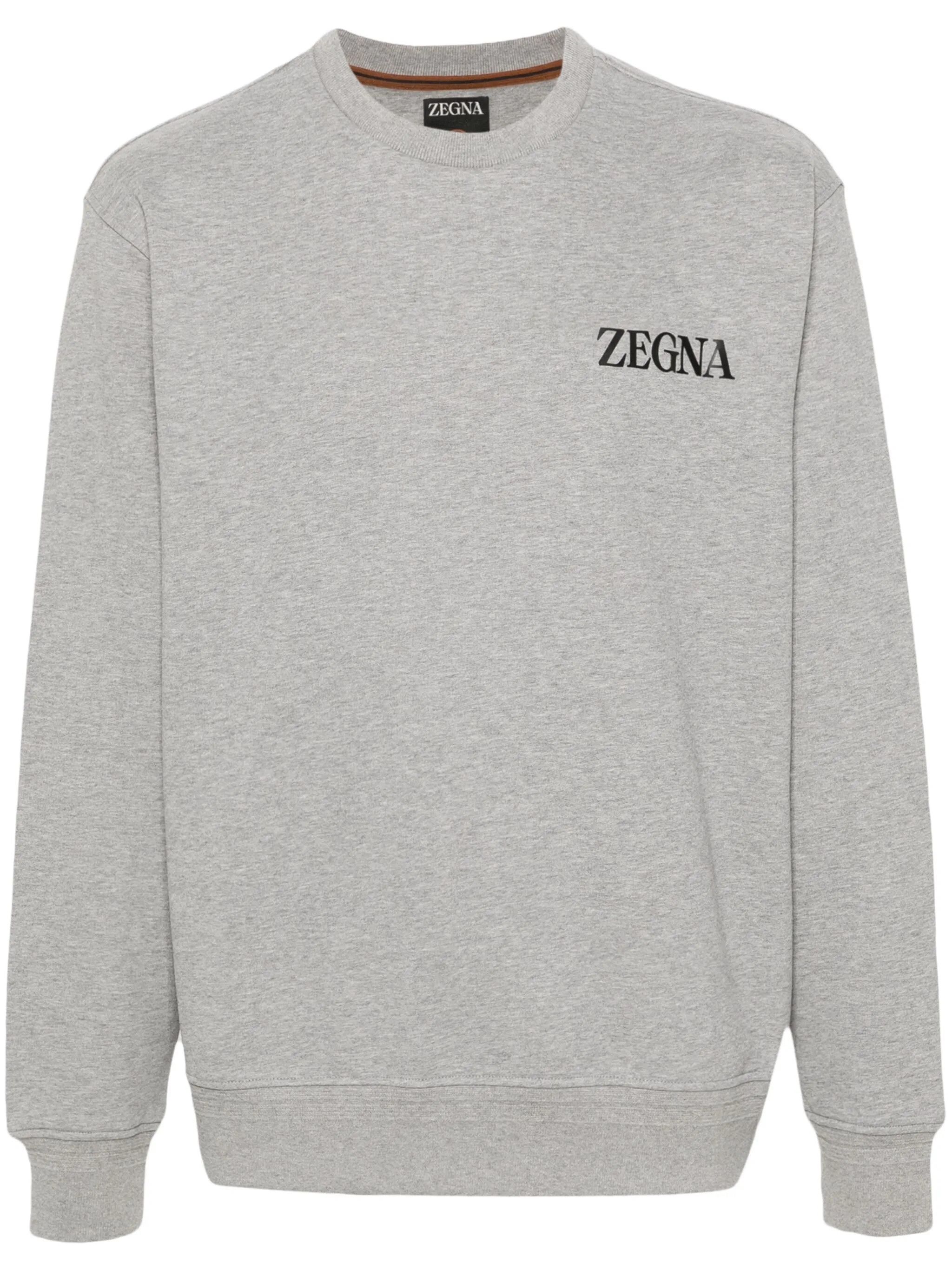 Ermenegildo Zegna o1s1rm0725 Crewneck Sweatshirt in Grey Size US M / EU 48-50 / 2 - 1 Thumbnail