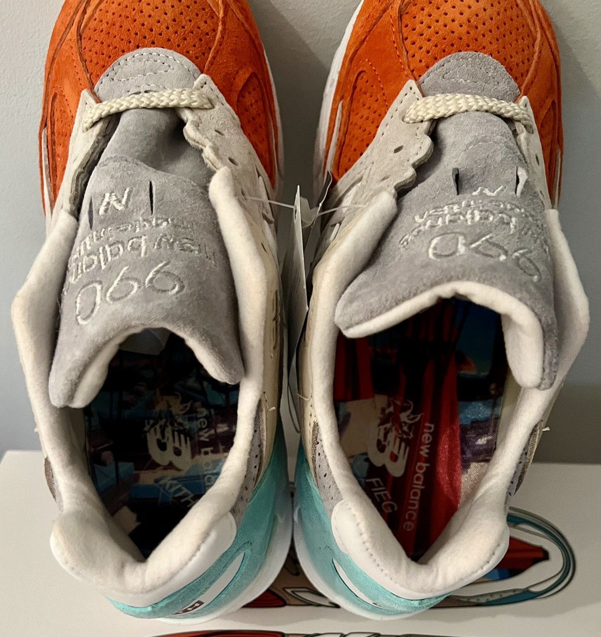 Authentic New Balance 990V2 Kith Cyclades size