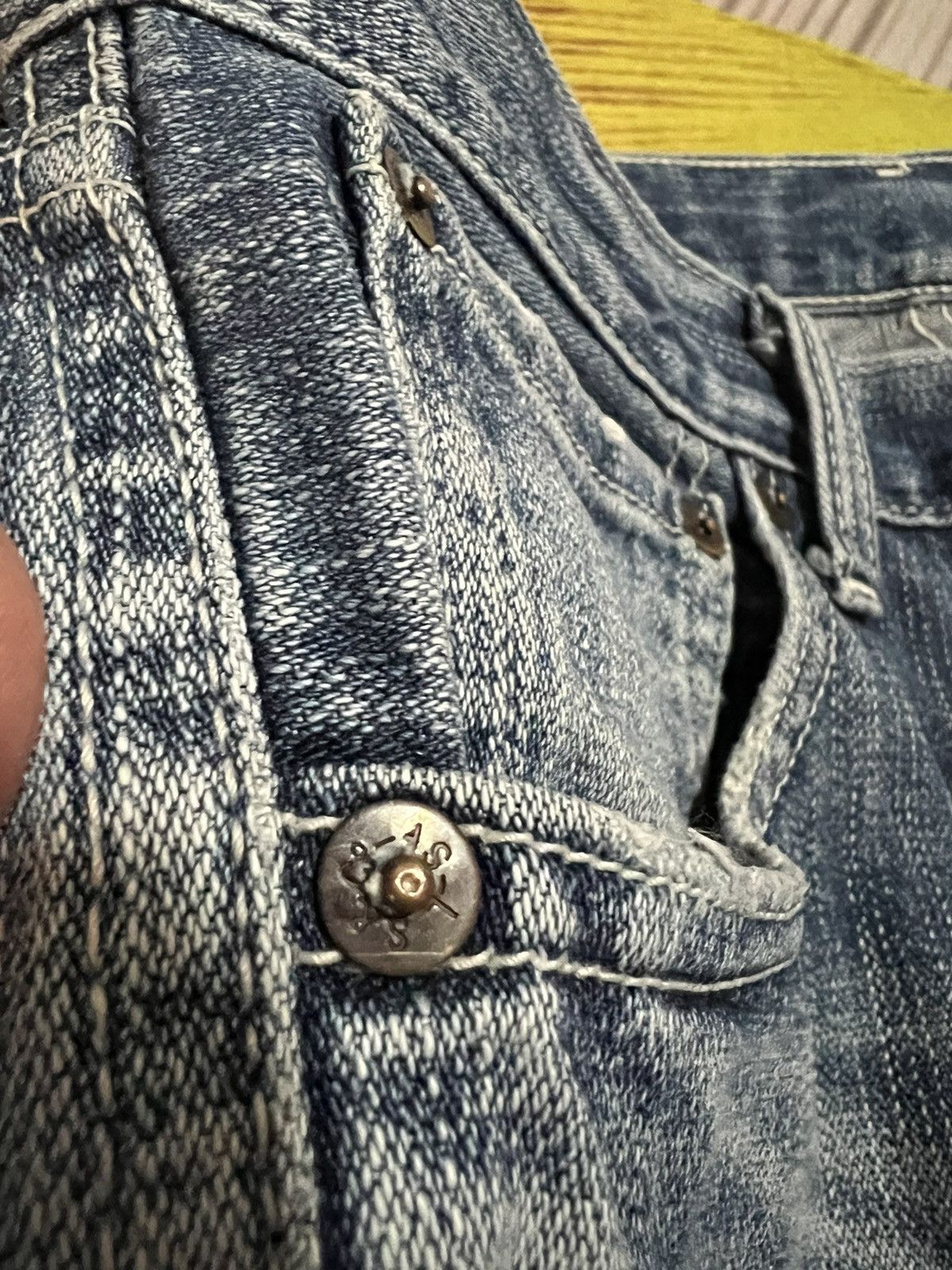 Levi's × Levi's Vintage Clothing Vintage Levis 503 Distressed Short Jeans Size US 30 / EU 46 - 5 Thumbnail