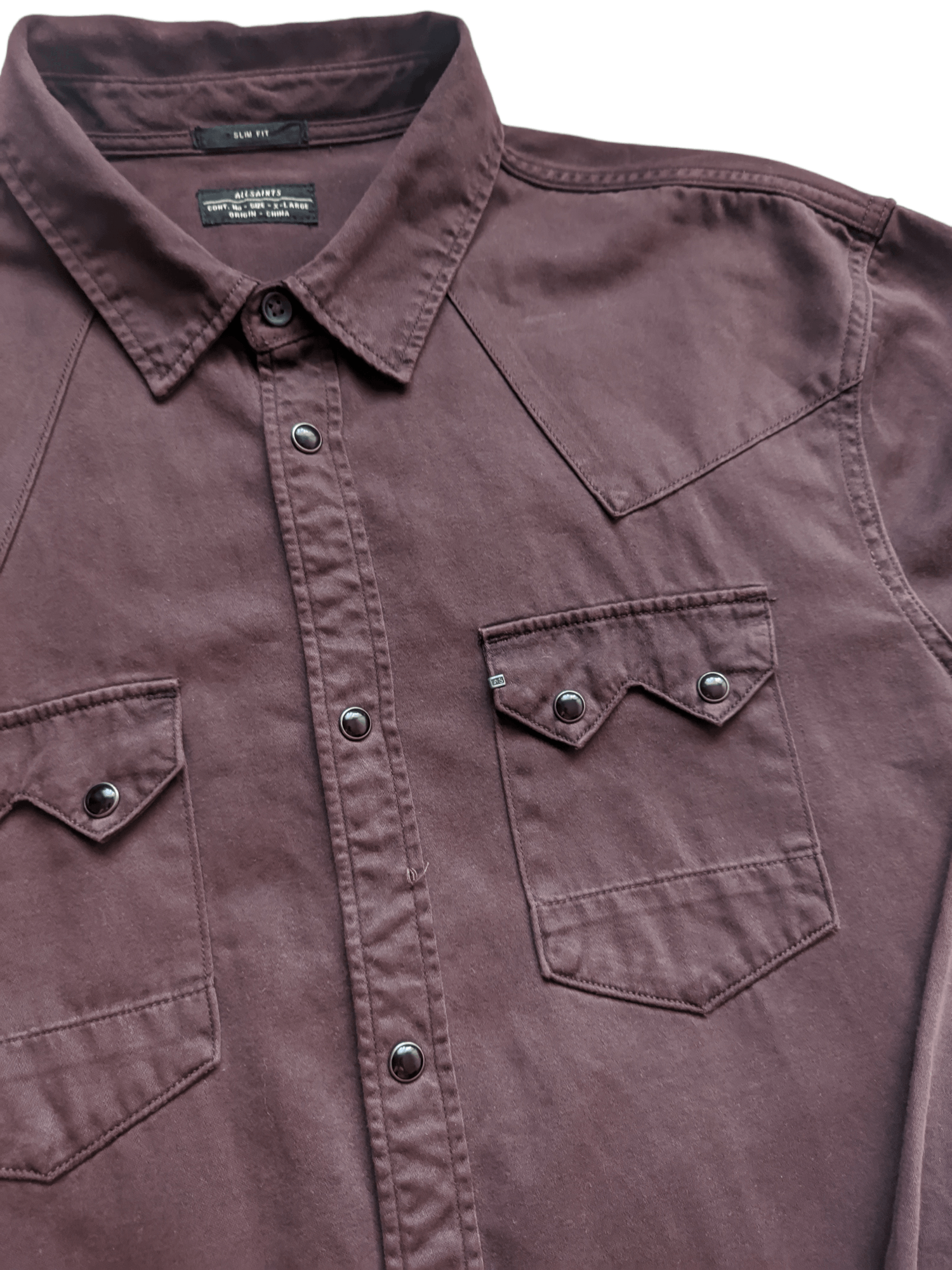 Allsaints AllSaints Creek LS Shirt slim fit Size US XL / EU 56 / 4 - 1 Thumbnail