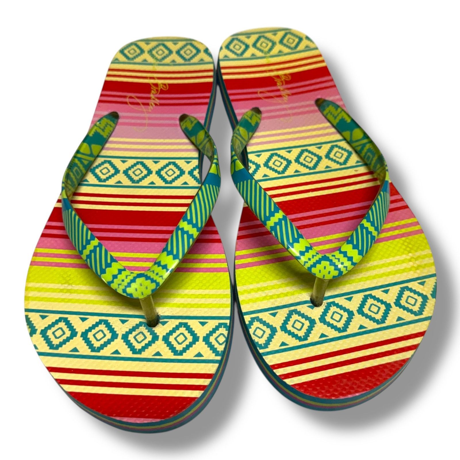 Vera Bradley Vera Bradley Serape Paradise Flip Flops Tribal Native 7 8 Size US 7 / IT 37 - 1 Thumbnail